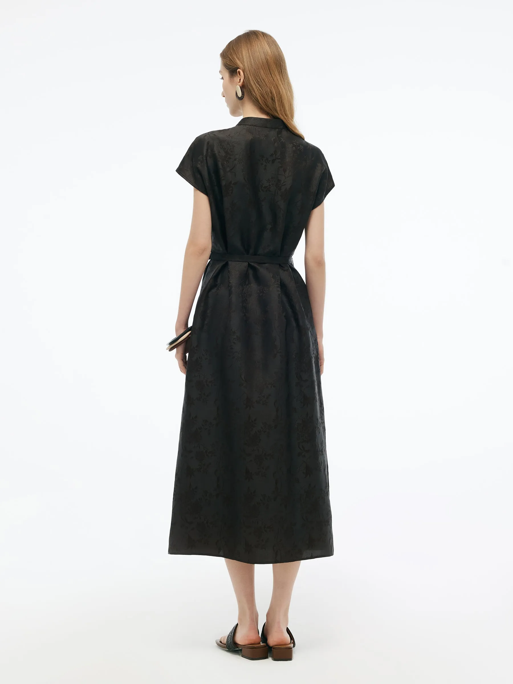 19MM Gambiered Canton Gauze Women Qipao Maxi Dress sold by Goelia product image thumbnail 3