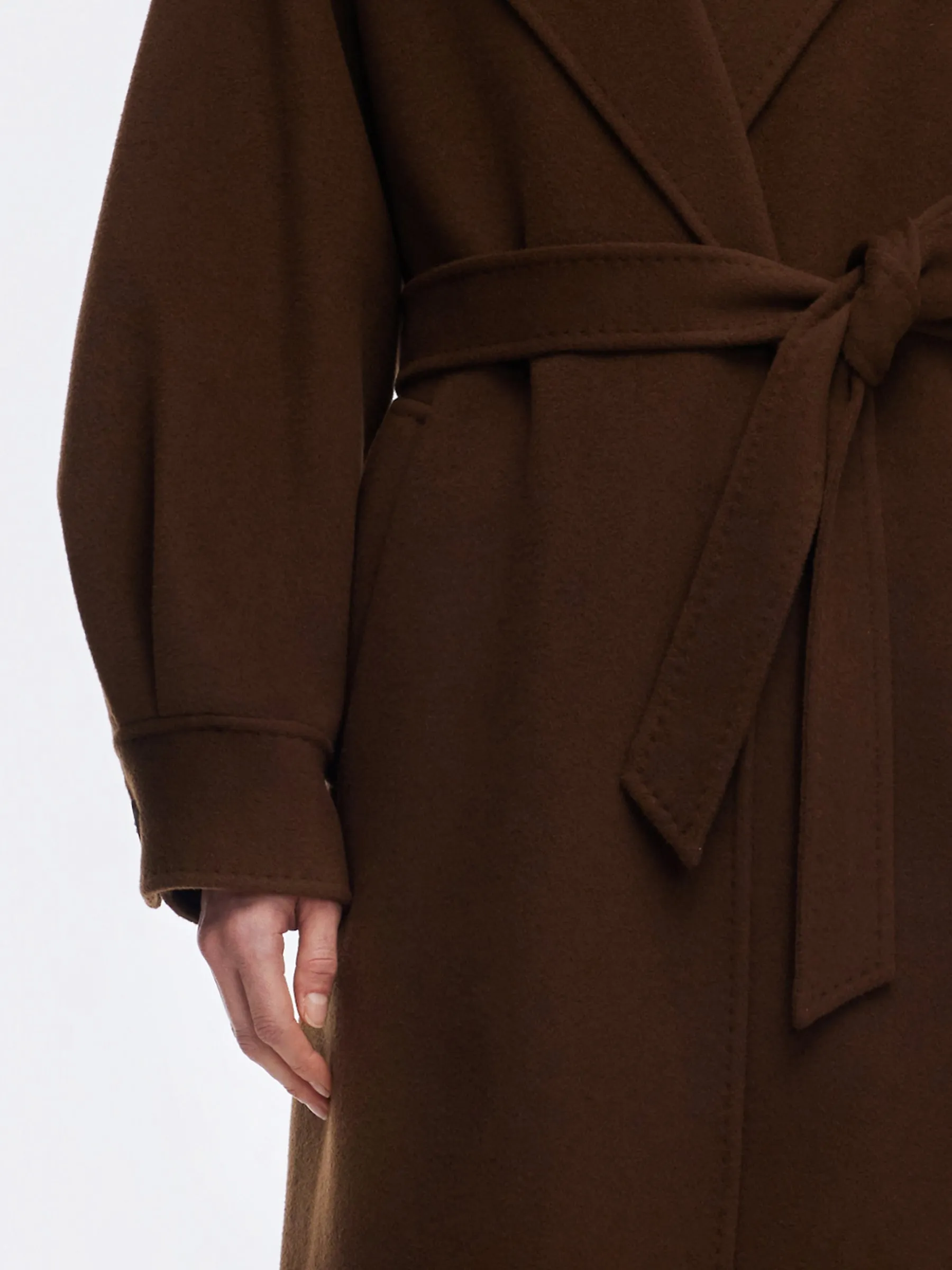 Pre-Order Cashmere Wool Double-Faced Women Wrap Overcoat sold by Goelia product image thumbnail 5