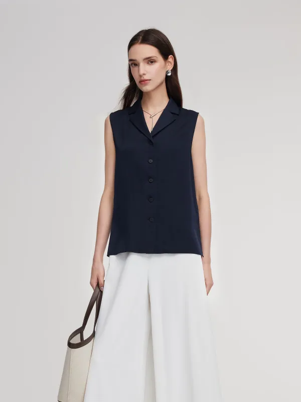 22MM Mulberry Silk Sleeveless Women Shirt sold by Goelia