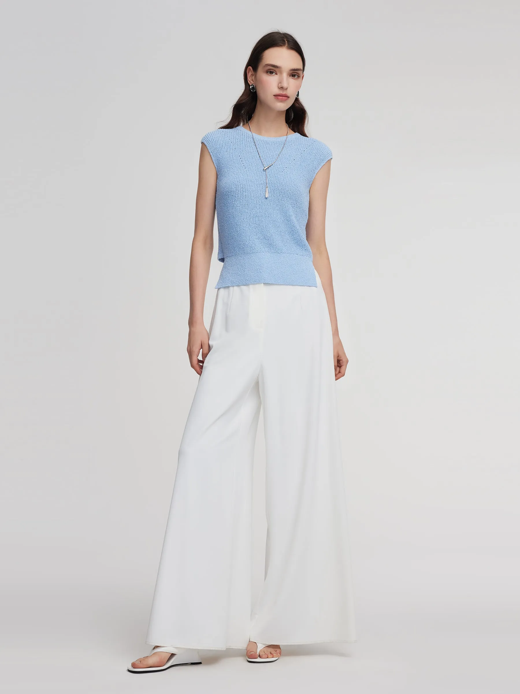 Tie Back Cap Sleeve Women Knit Top sold by Goelia product image thumbnail 2