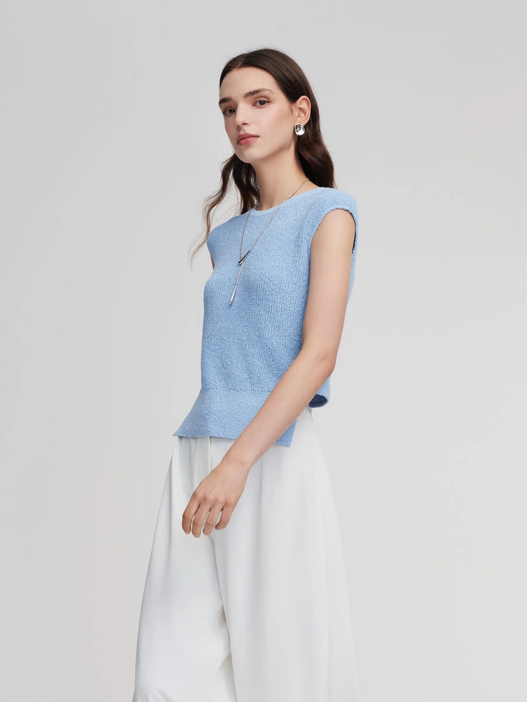 Tie Back Cap Sleeve Women Knit Top sold by Goelia product image thumbnail 5