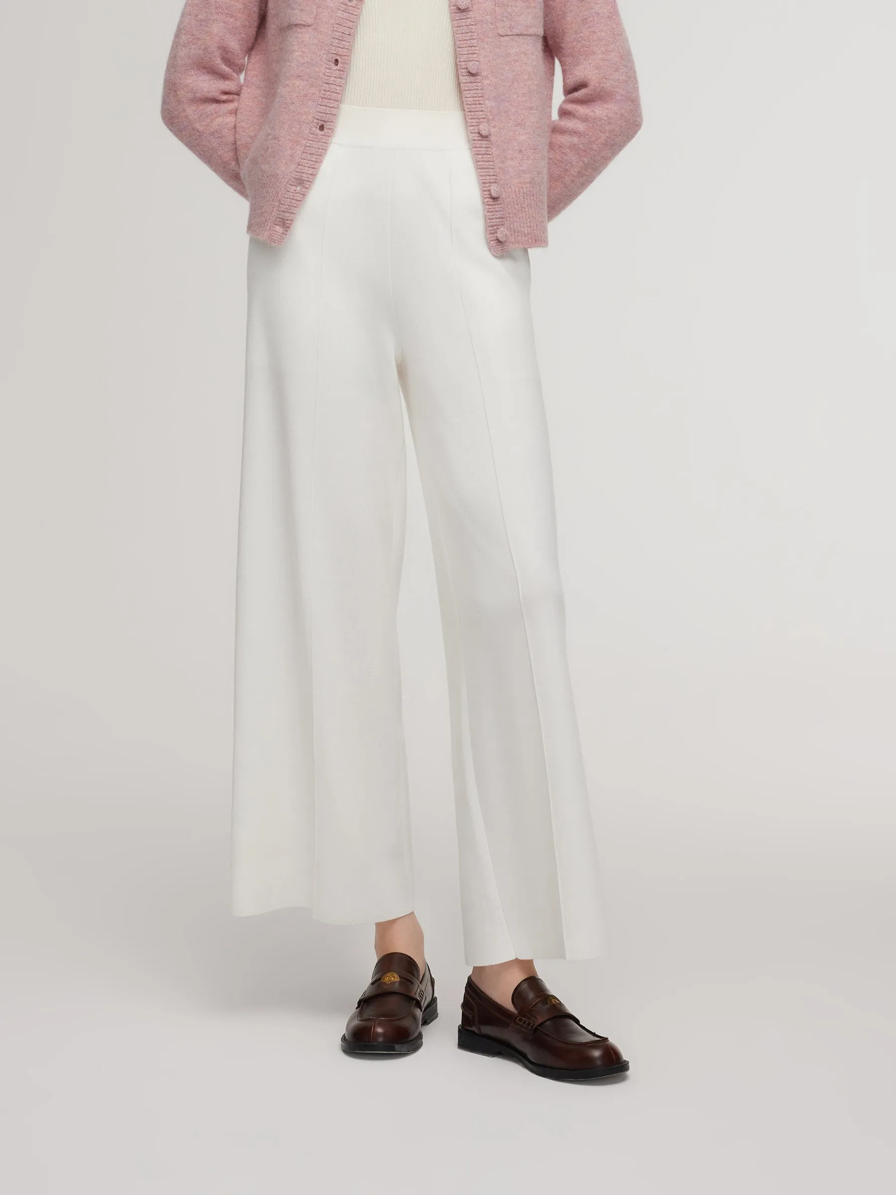 Tencel Wool Blend Straight Wide Leg Women Pants sold by Goelia product image thumbnail 3