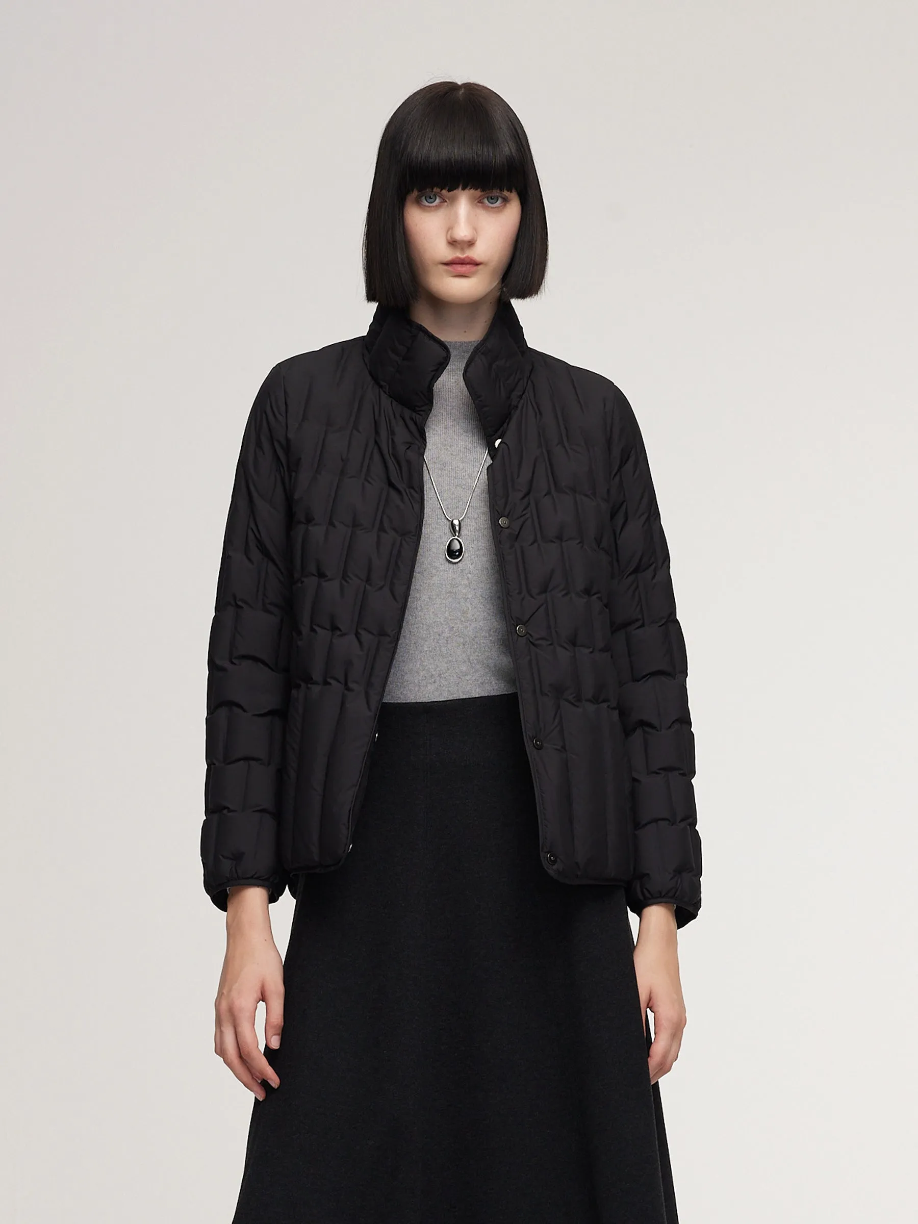 Lightweight Goose Down Jacket With Packable Storage Bag sold by Goelia