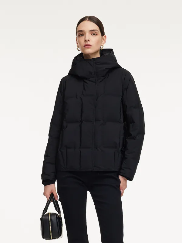 Cocoon Waterproof And Windproof Hooded Goose Down Jacket sold by Goelia