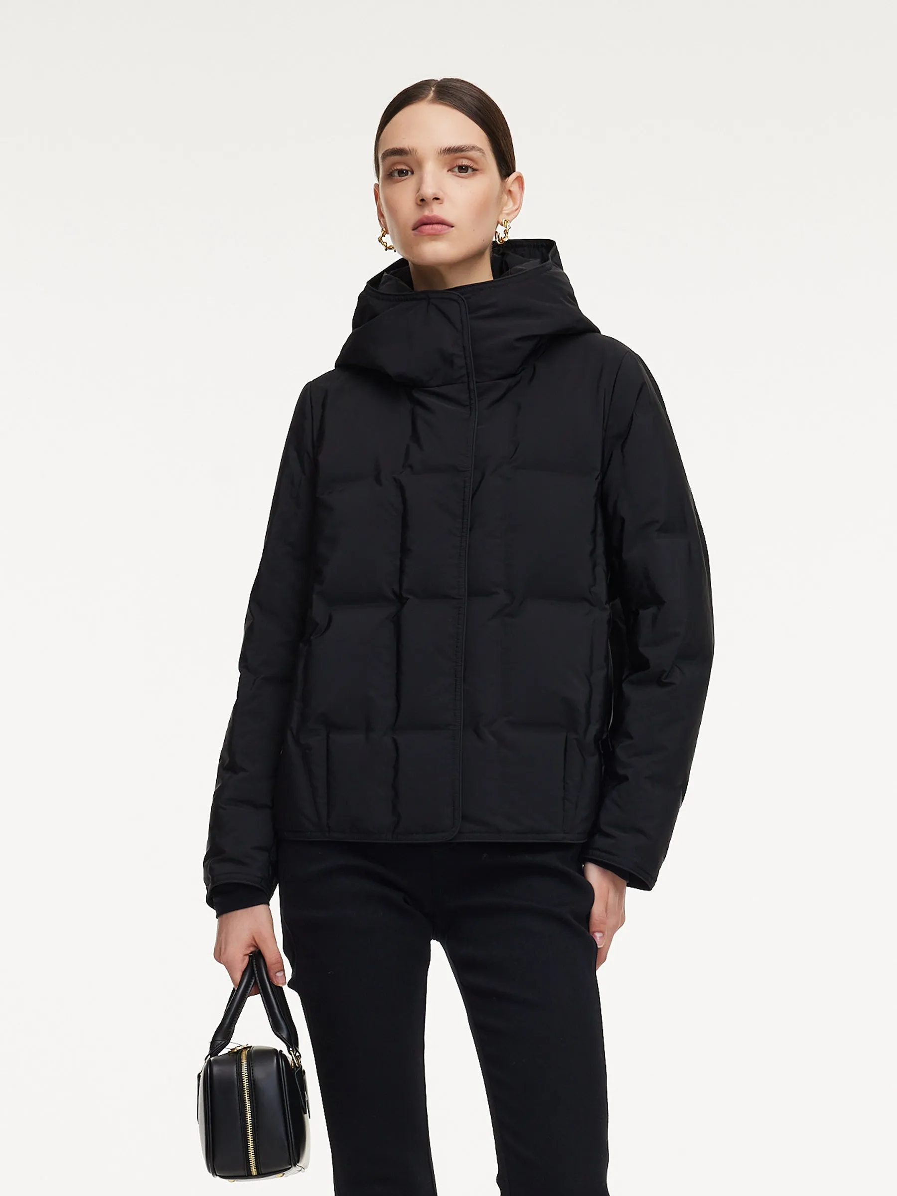 Cocoon Waterproof And Windproof Hooded Goose Down Jacket sold by Goelia