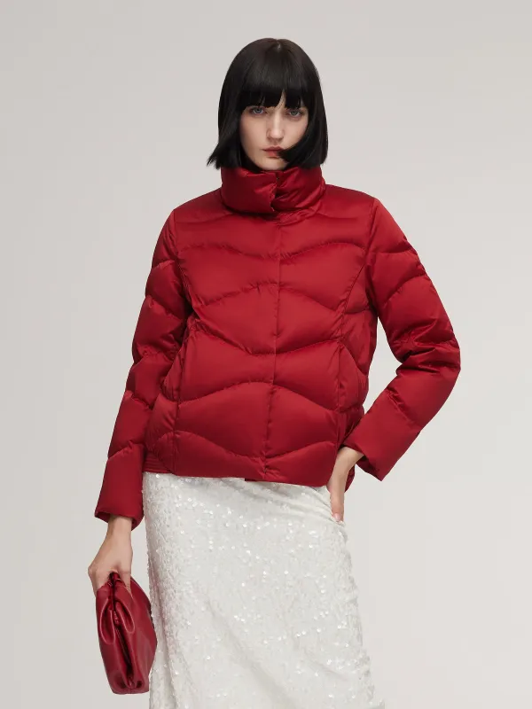 Windproof Magnetic Snap Goose Down Jacket sold by Goelia