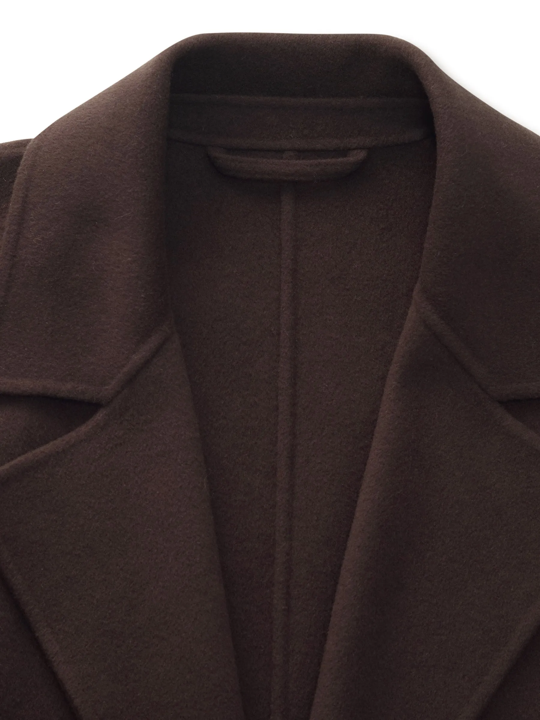 Cashmere Wool Blend Double-Faced Unisex Wrap Overcoat sold by Goelia product image thumbnail 3