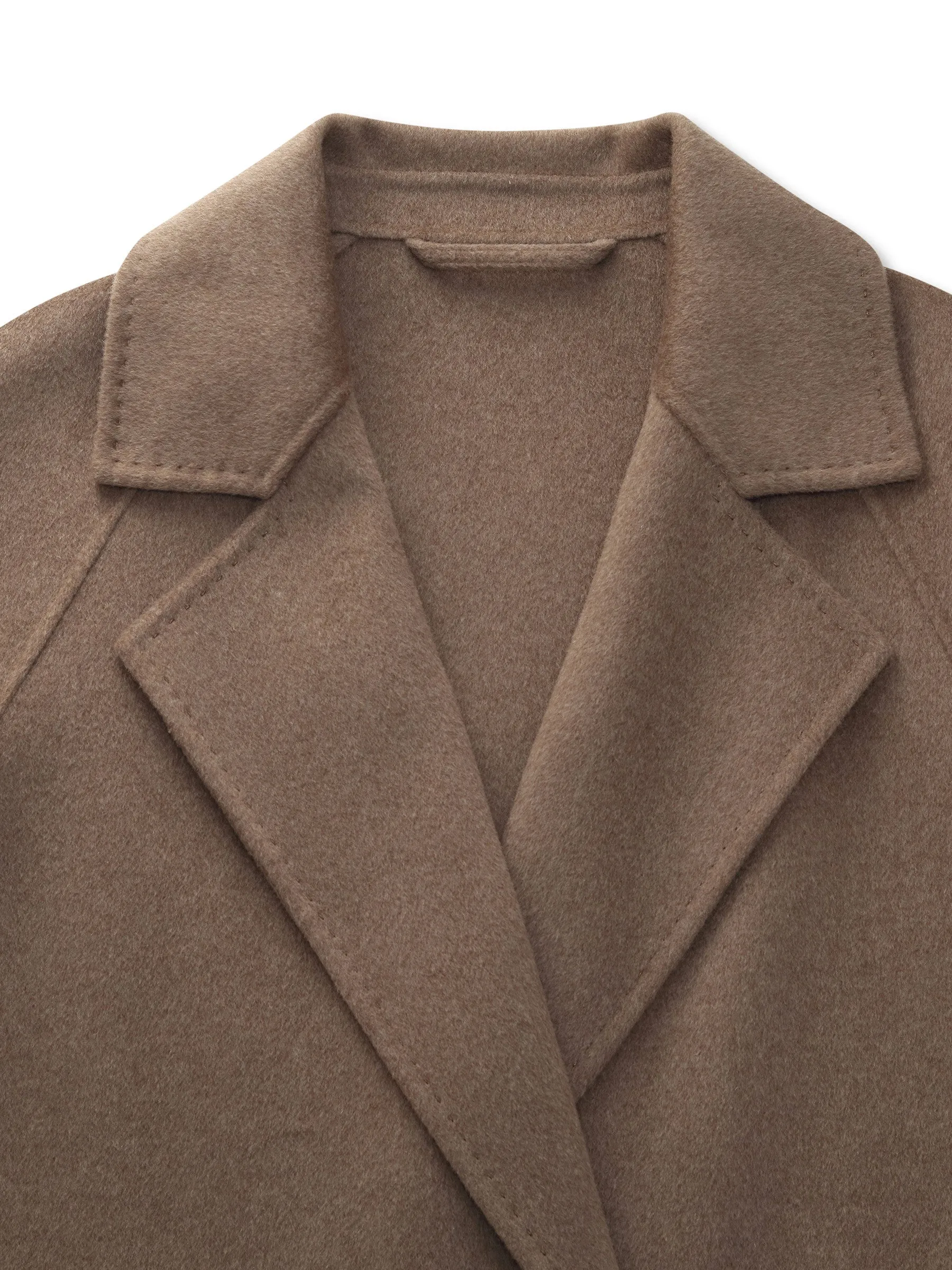 Cashmere Wool Blend H-Line Women Overcoat sold by Goelia product image thumbnail 3