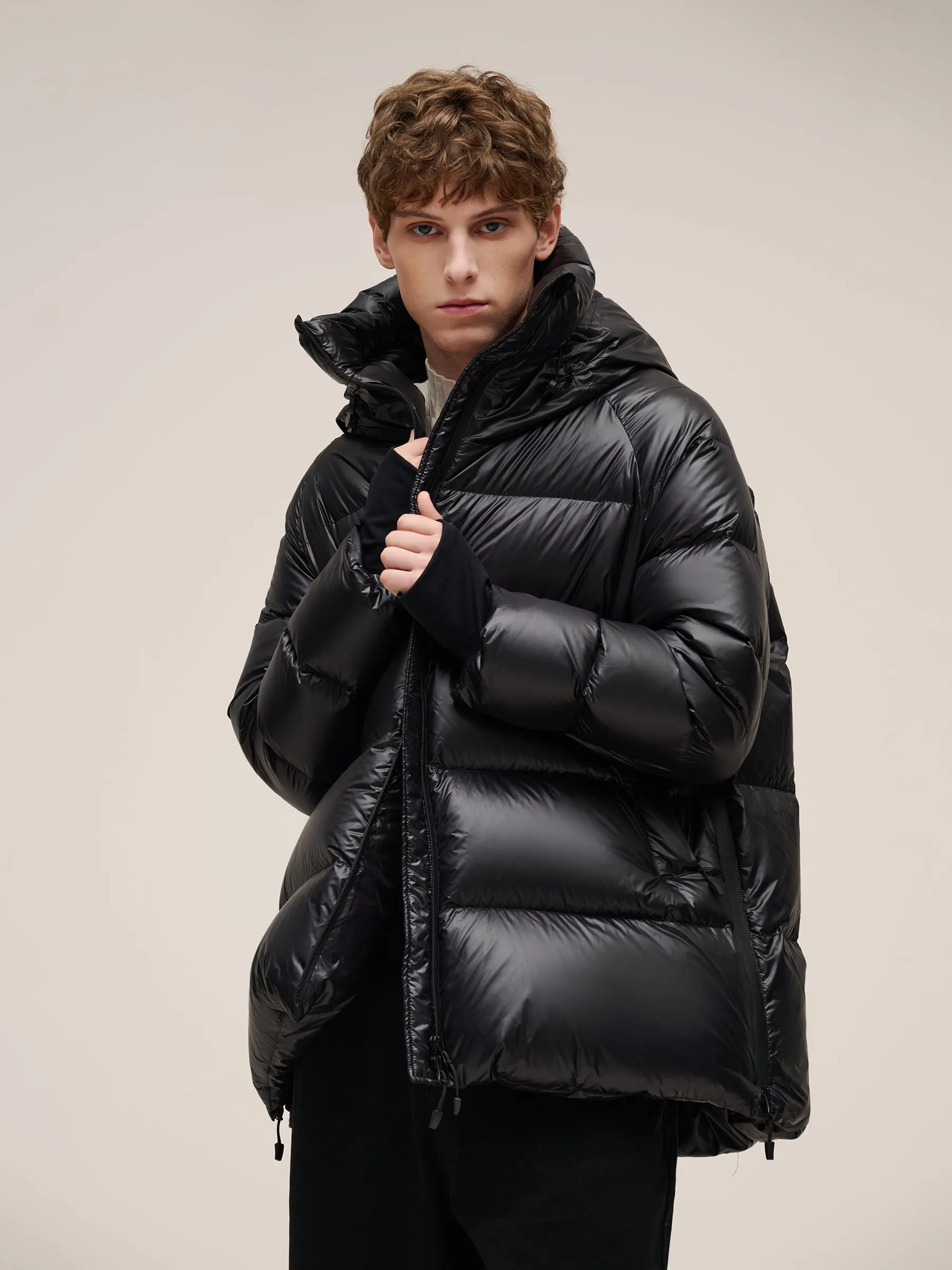 Waterproof And Windproof Unisex Hooded Goose Down Jacket sold by Goelia product image thumbnail 2