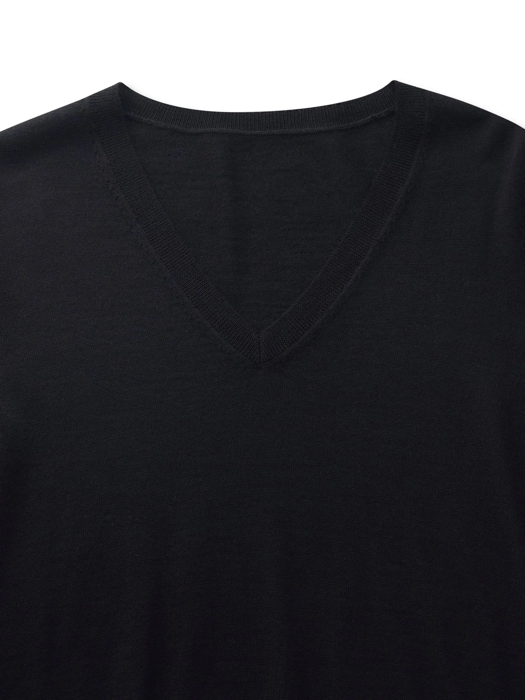Cashmere Mulberry Silk Lyocell Blend V-Neck Women Knit Top sold by Goelia product image thumbnail 3