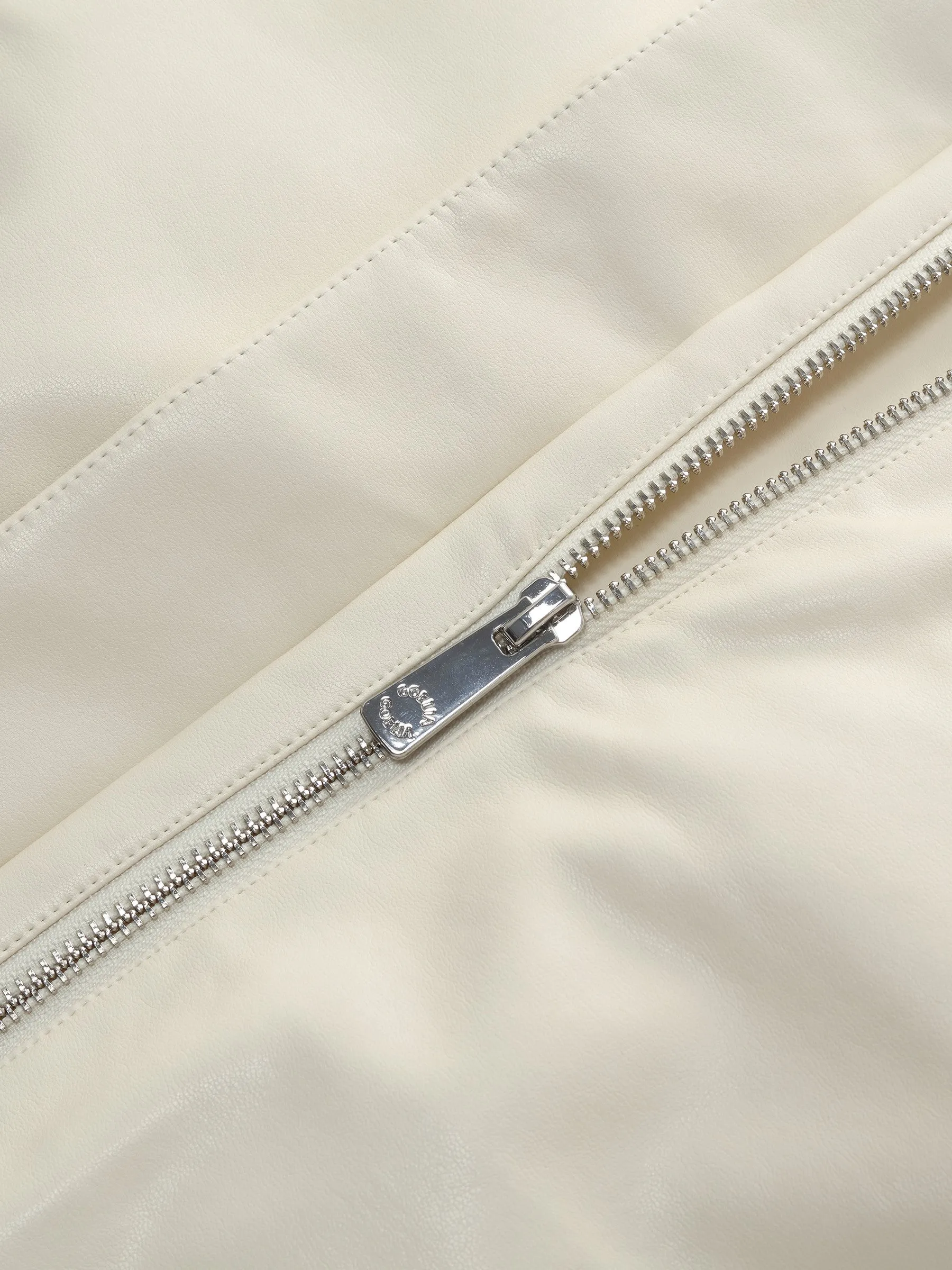 Eco-friendly Leather Goose Down Vest sold by Goelia product image thumbnail 4