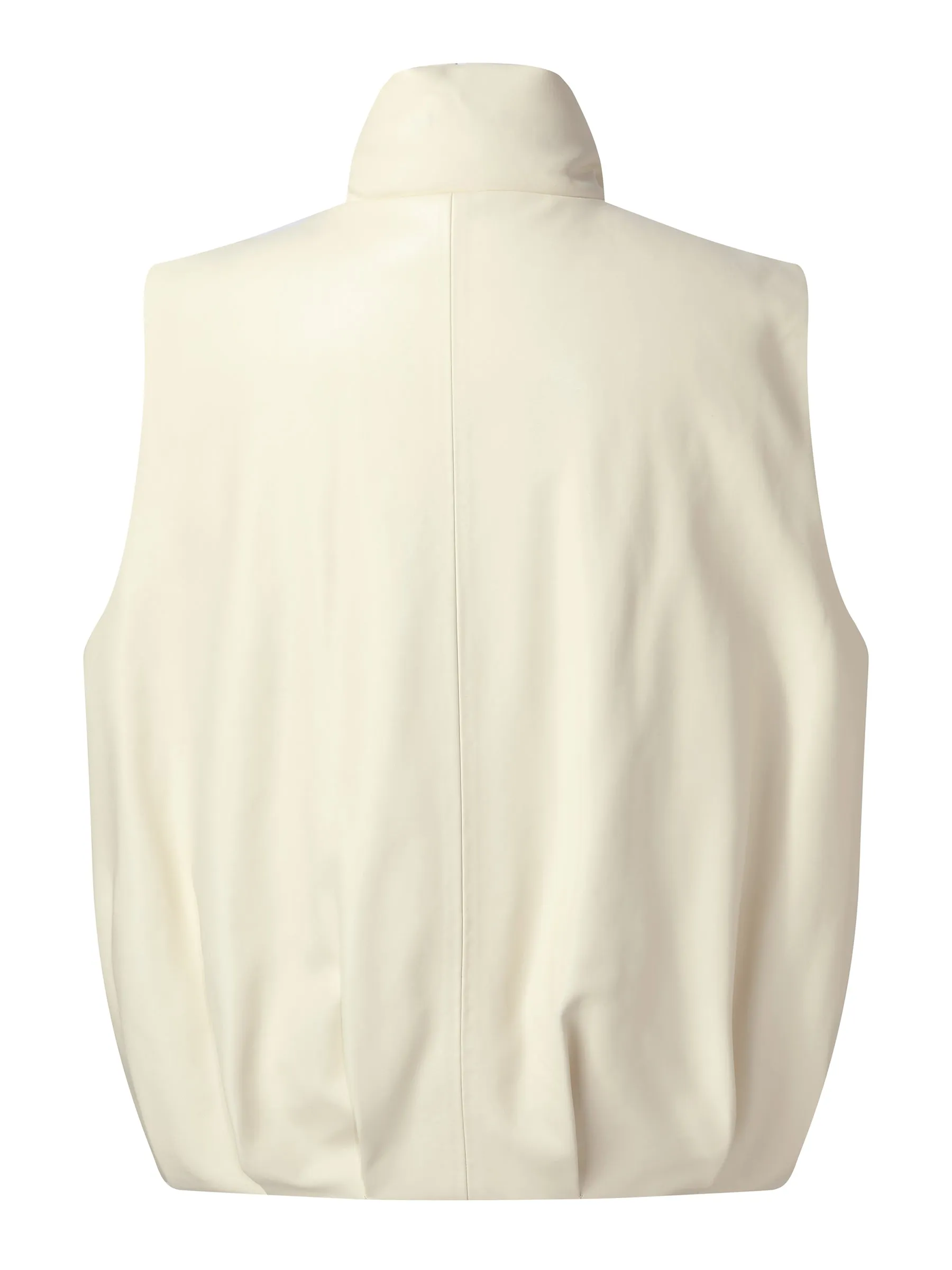 Eco-friendly Leather Goose Down Vest sold by Goelia product image thumbnail 2