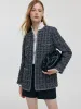 Wool Sequins Tweed Women Jacket sold by Goelia