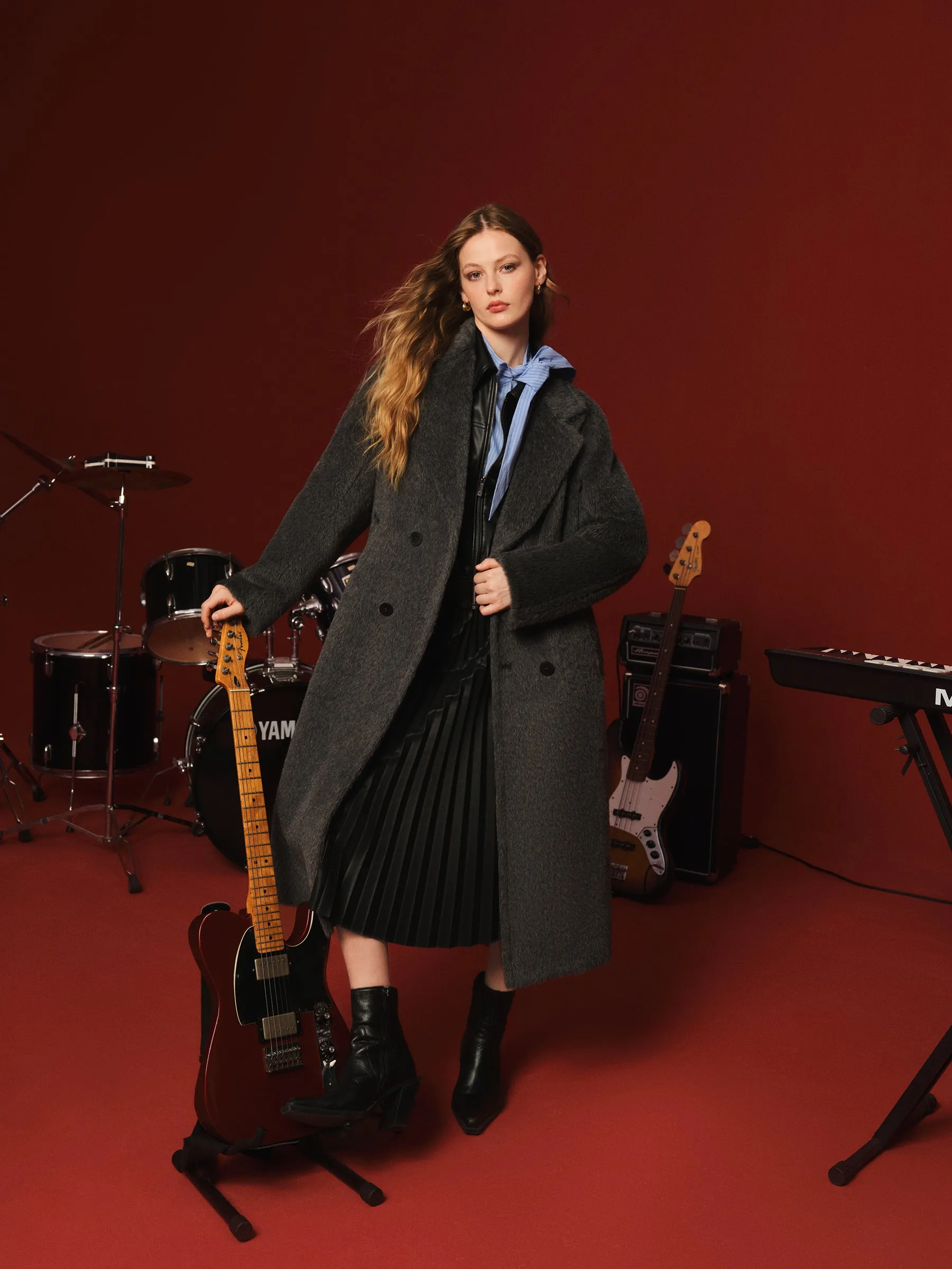 Brushed Alpaca Wool Blend Unisex Overcoat sold by Goelia product image thumbnail 4