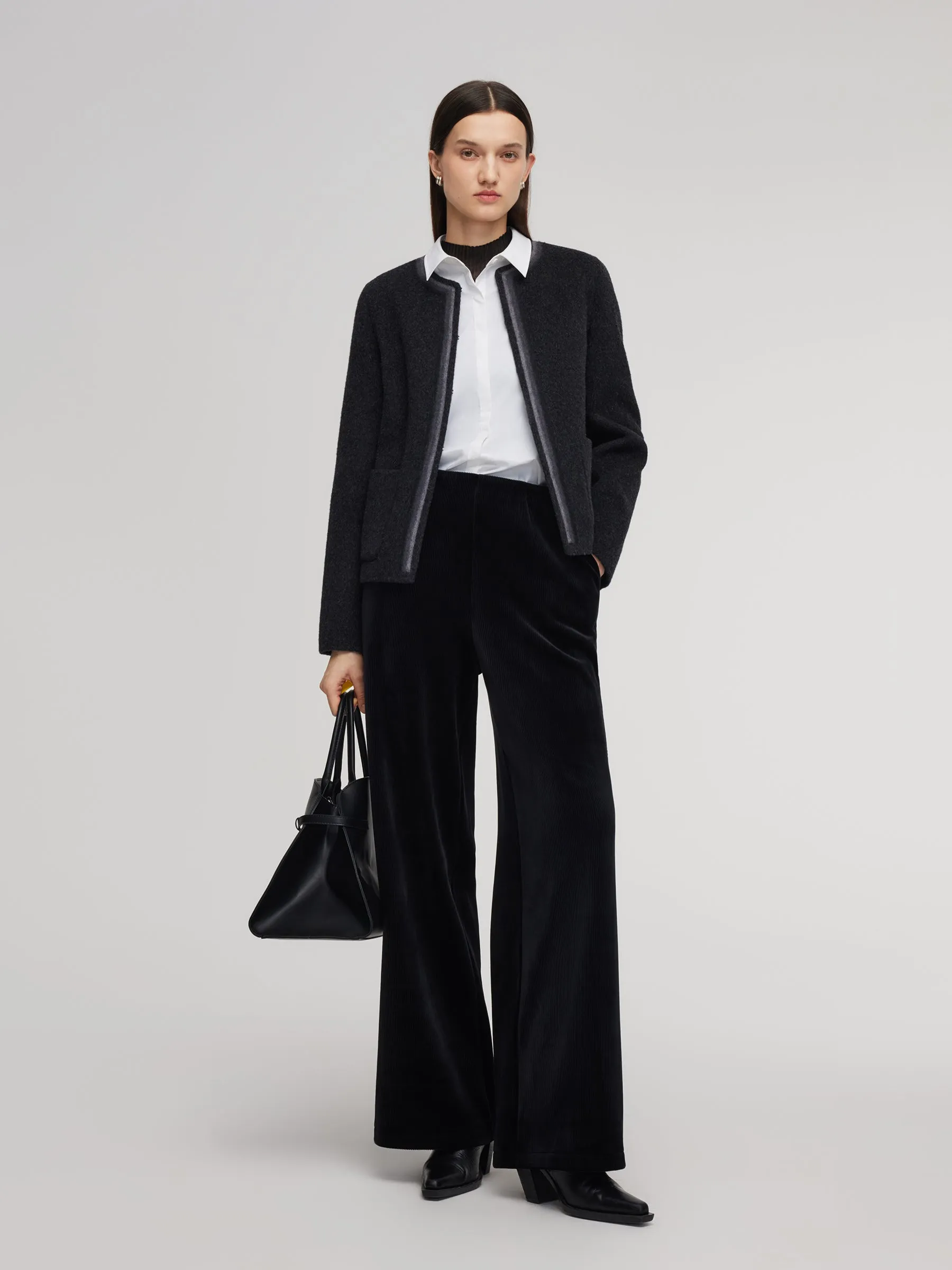 Camel Hair Wool Mulberry Silk Blend Women Jacket sold by Goelia product image thumbnail 2