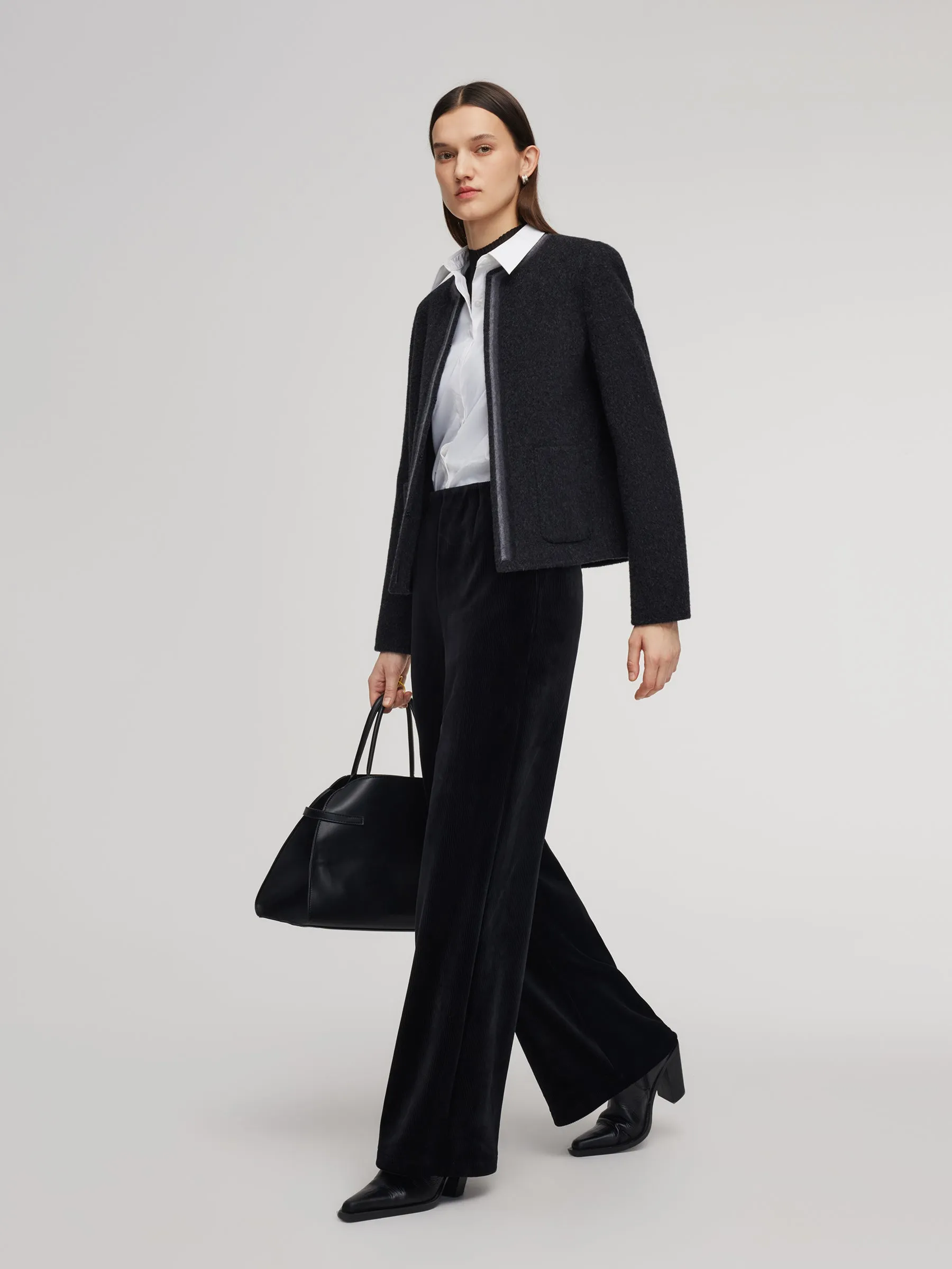 Camel Hair Wool Mulberry Silk Blend Women Jacket sold by Goelia product image thumbnail 3