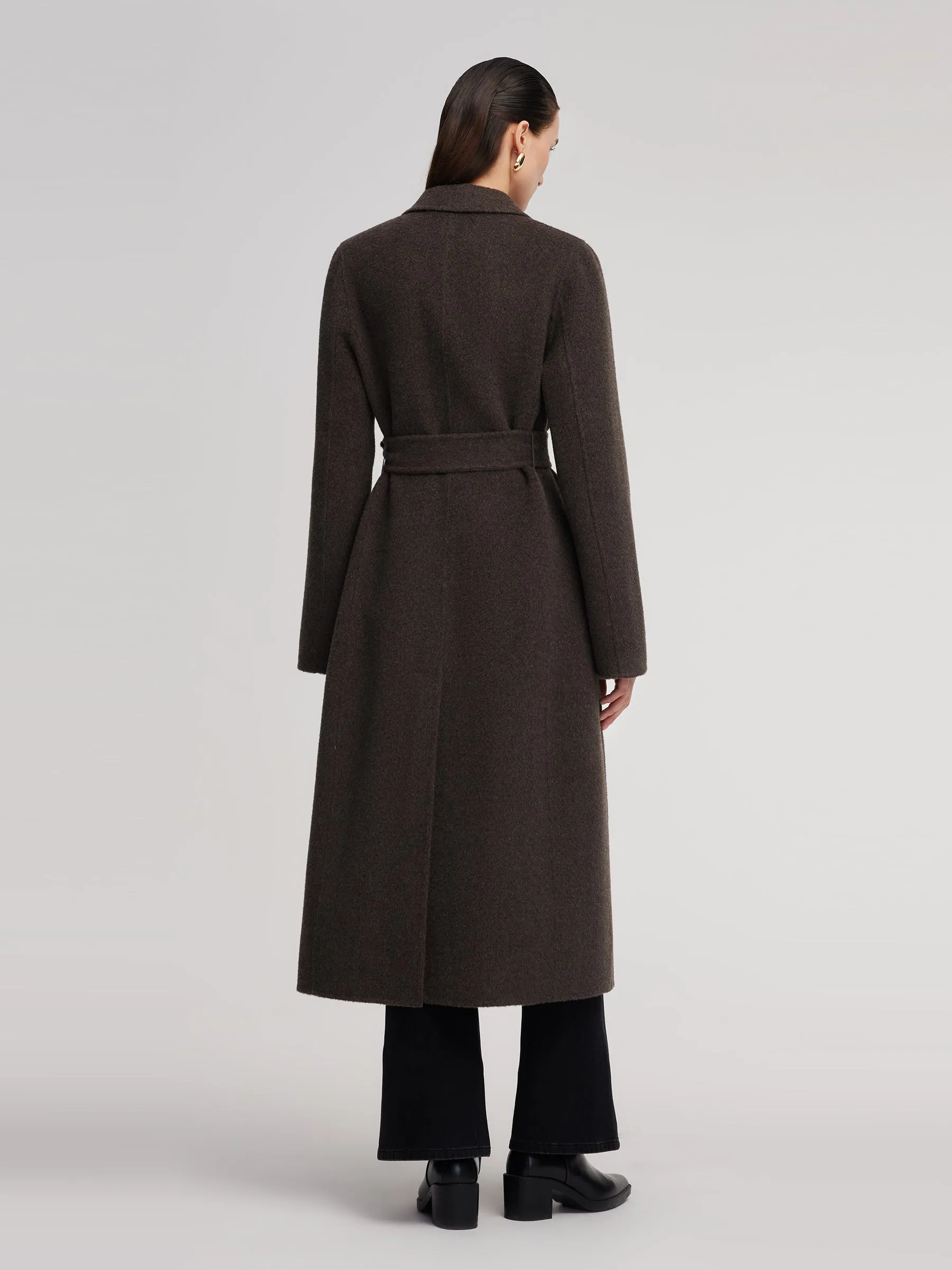 Camel Hair Wool Blend Women Wrap Overcoat sold by Goelia product image thumbnail 4