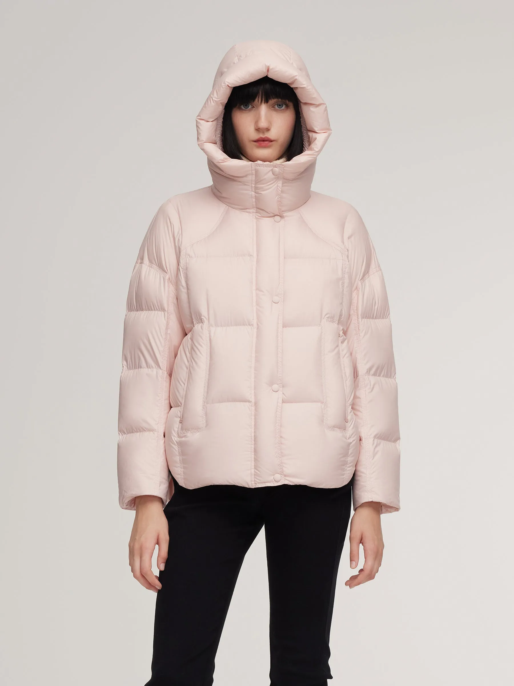 Cocoon Windproof Zip-Up Hooded Goose Down Jacket sold by Goelia product image thumbnail 4