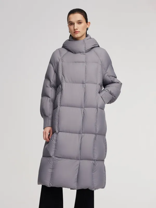 [Preview] Lightweight Hooded Long Goose Down Coat sold by Goelia