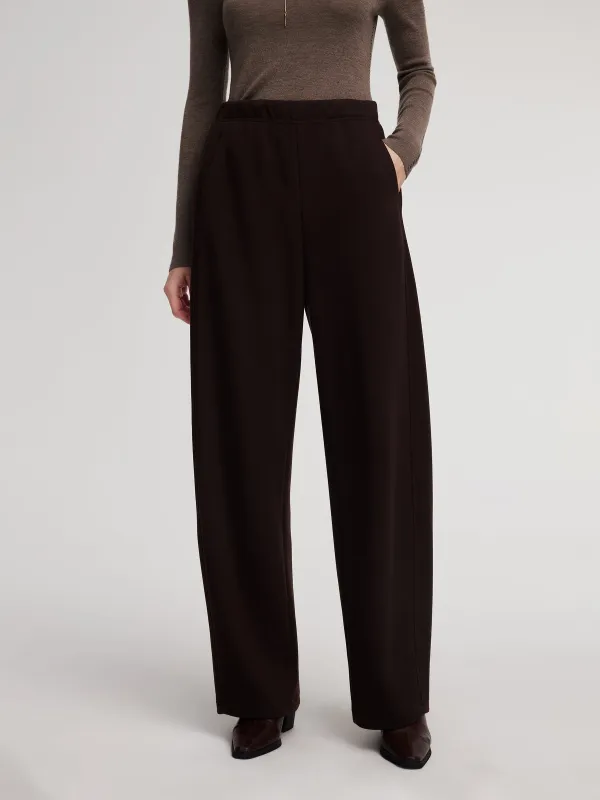 Elastic Waist Women Curved Leg Pants sold by Goelia