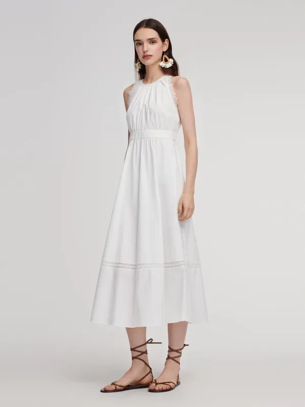 100% Cotton A-Line Women Maxi Vest Dress sold by Goelia