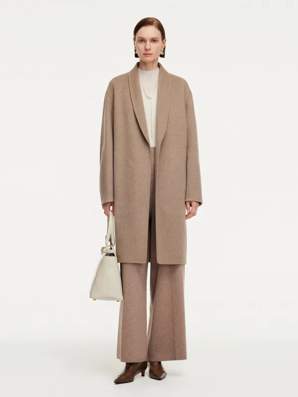 100% Cashmere Double-Faced Women Coat sold by Goelia