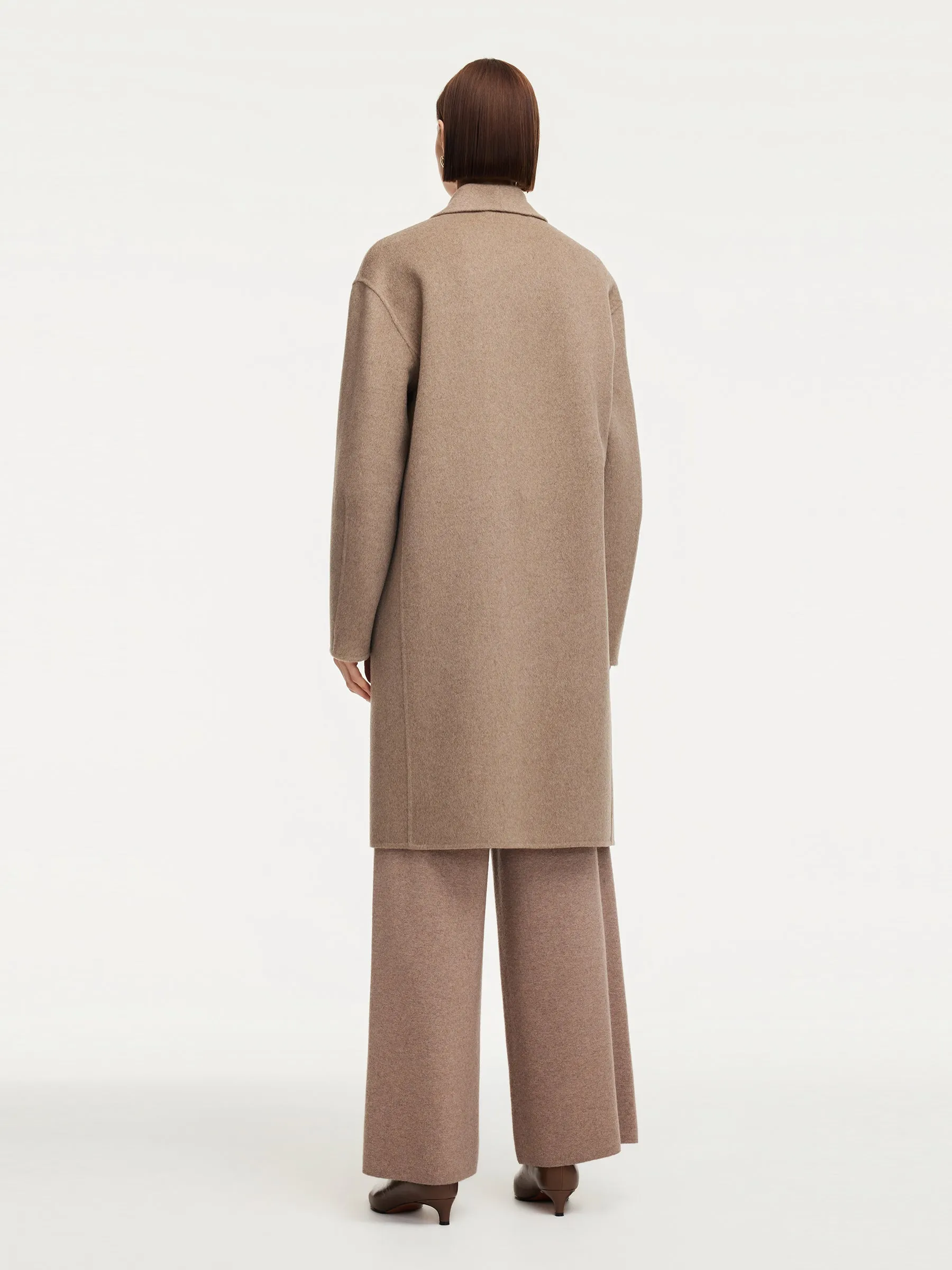 100% Cashmere Double-Faced Women Coat sold by Goelia product image thumbnail 3