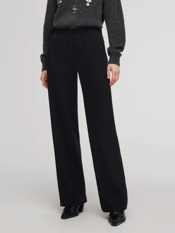 Stretch Loose Straight Leg Women Pants made by Goelia