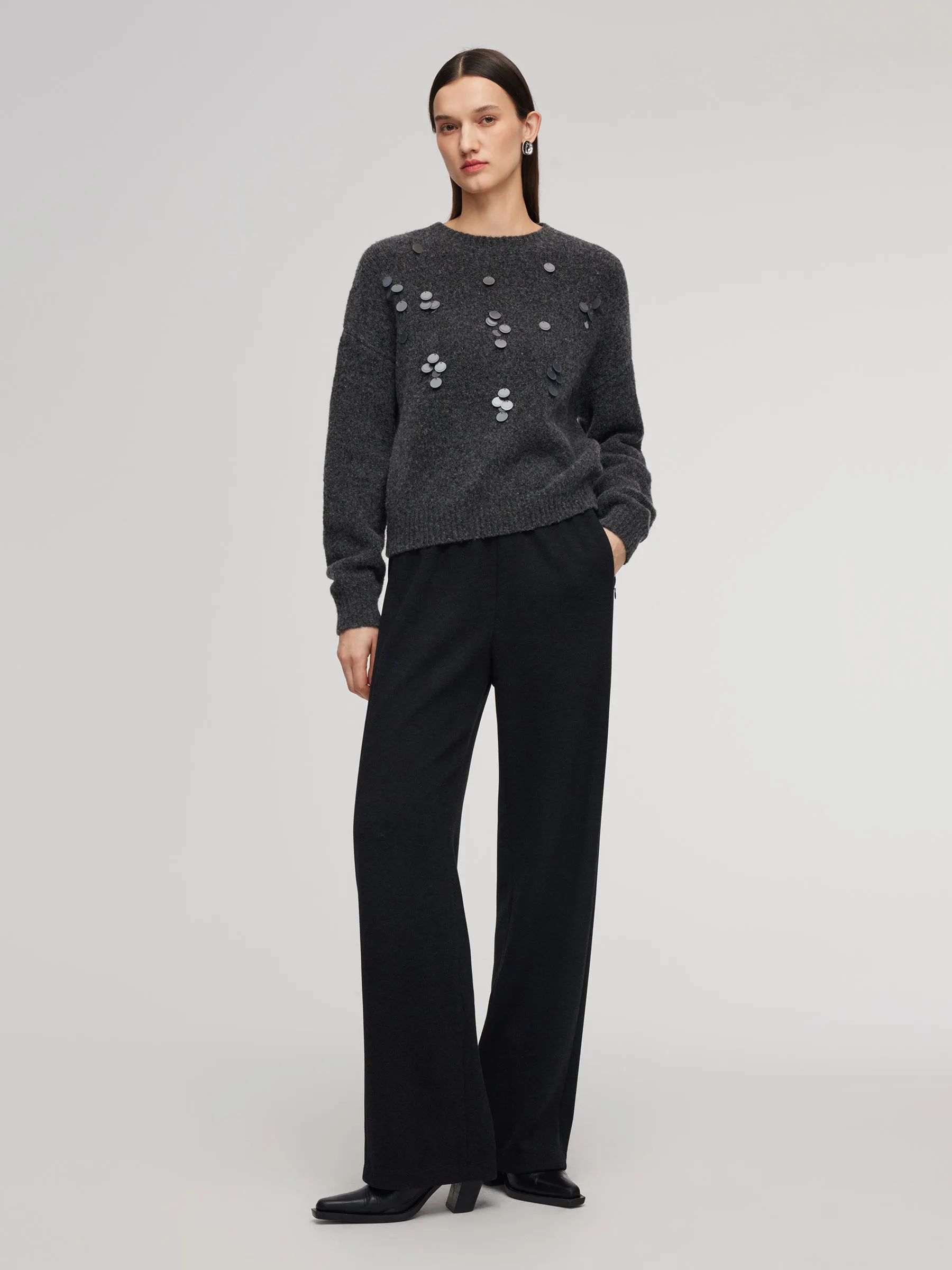 Stretch Loose Straight Leg Women Pants sold by Goelia product image thumbnail 3
