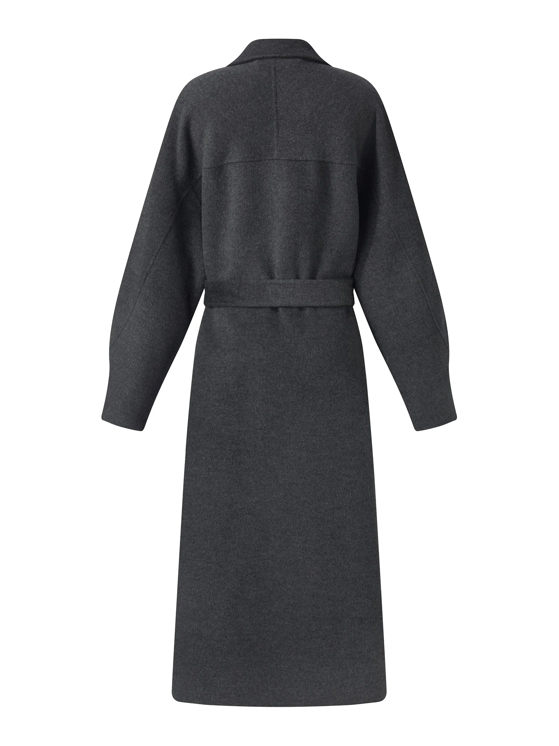 100% Wool Double-Faced Women Wrap Overcoat sold by Goelia product image thumbnail 2