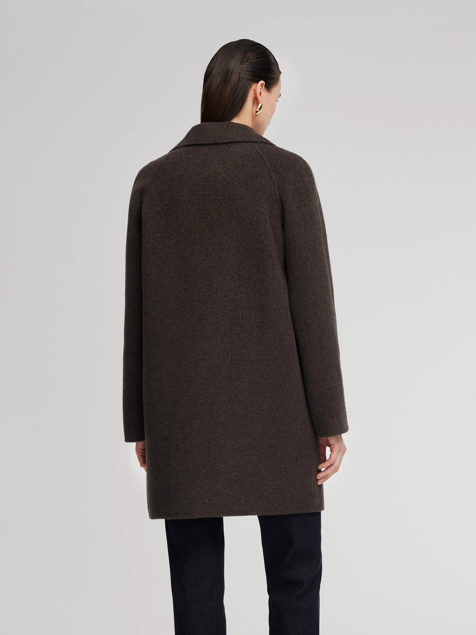 Wool Camel Hair Blend Double-Faced Women Coat sold by Goelia product image thumbnail 4