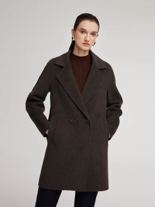 [Preview] Wool Camel Hair Blend Women Coat sold by Goelia
