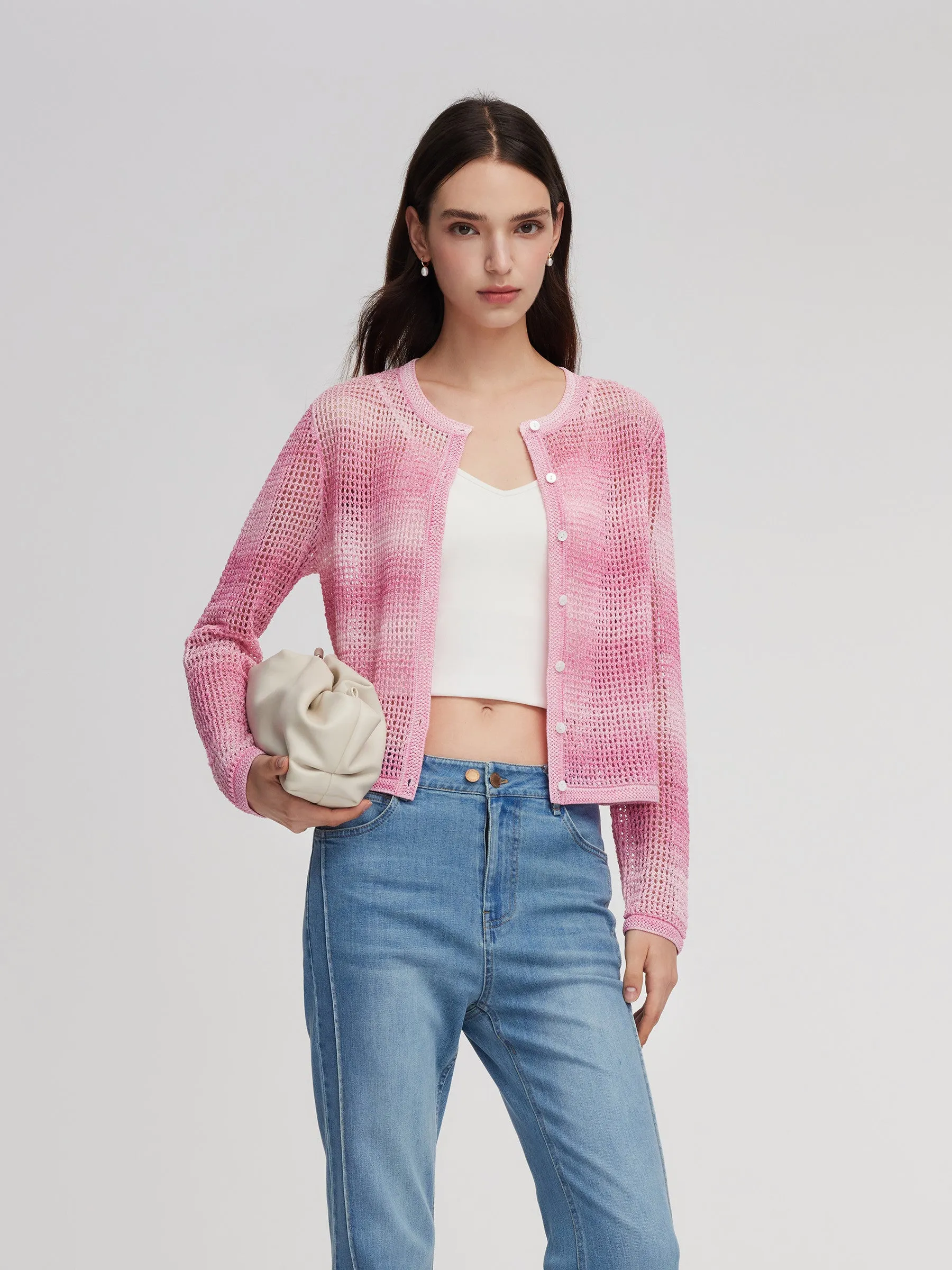 Gradient Openwork Women Cardigan sold by Goelia product image thumbnail 2