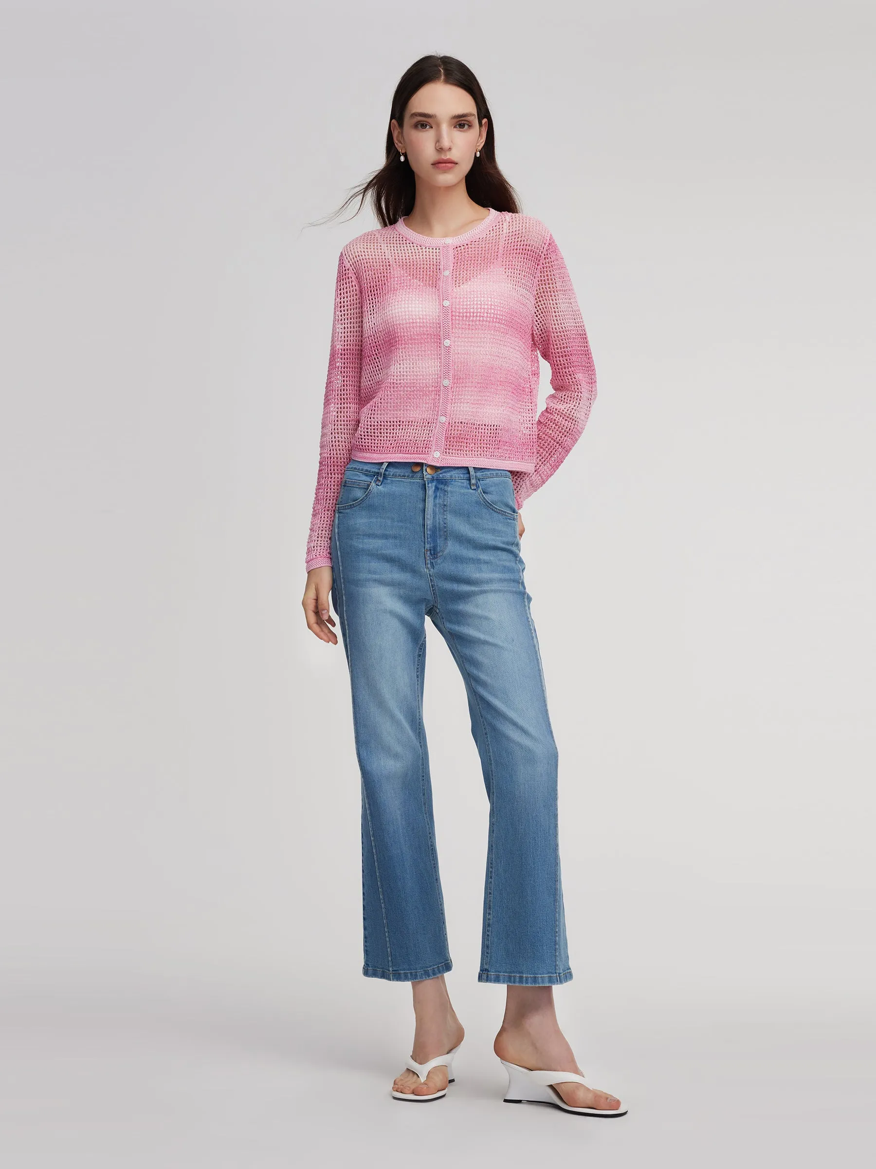 Gradient Openwork Women Cardigan sold by Goelia product image thumbnail 3