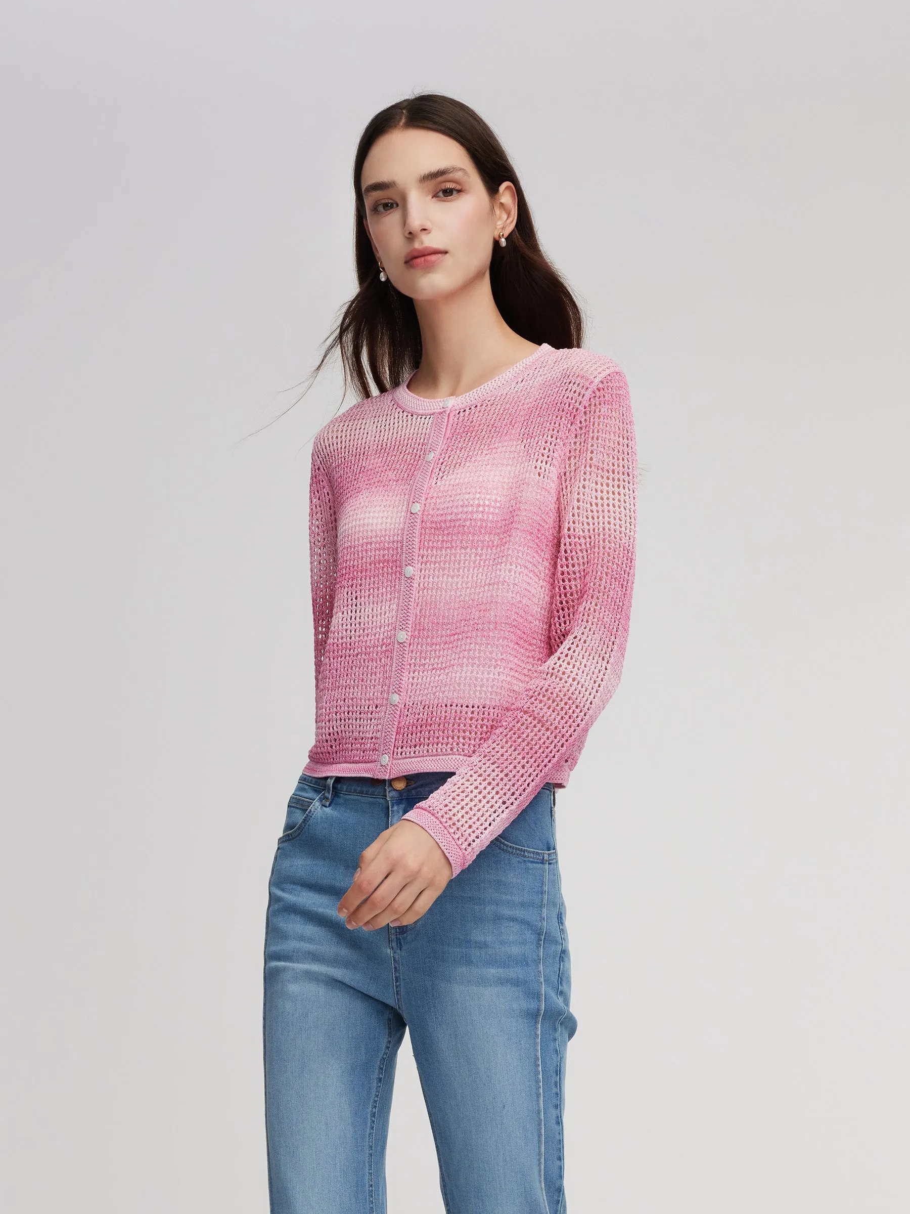 Gradient Openwork Women Cardigan sold by Goelia product image thumbnail 5