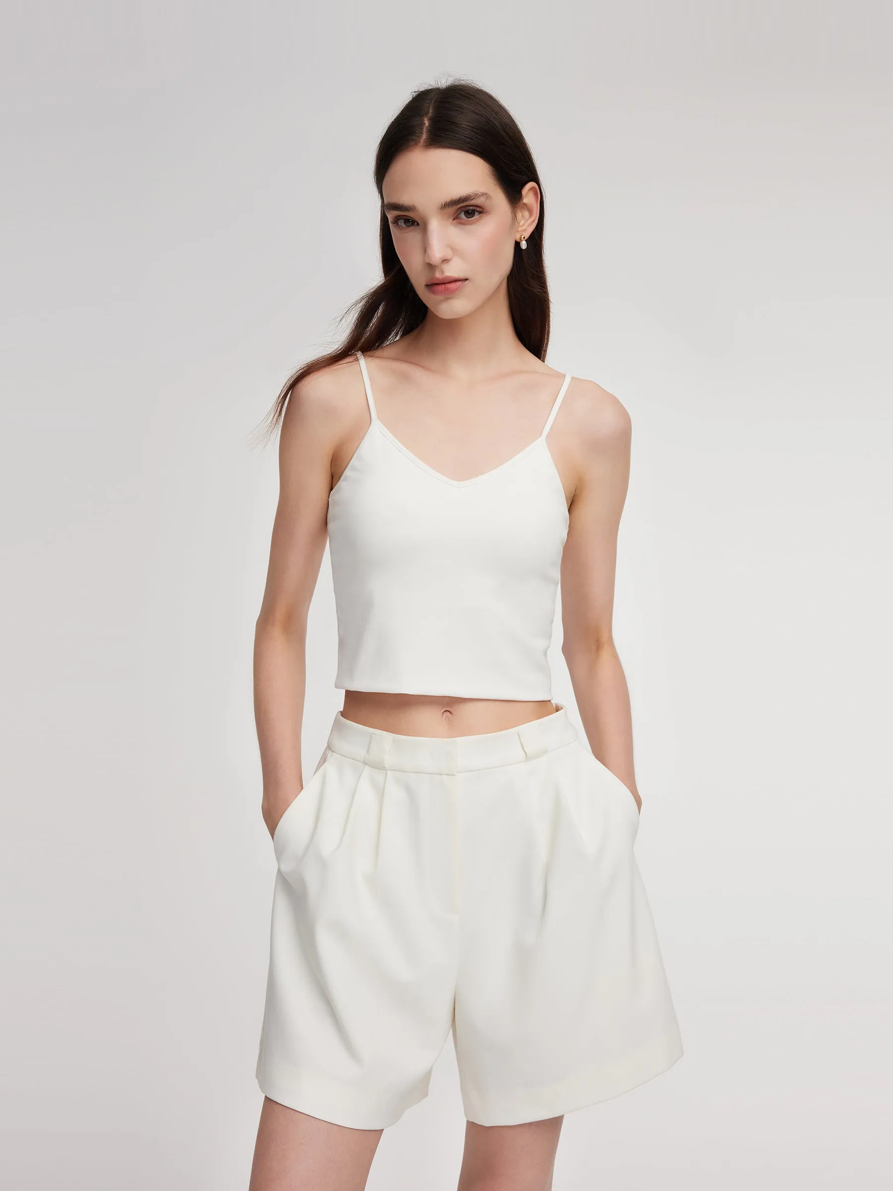 Gradient Openwork Knit Top And Knit Camisole Two-Piece Set sold by Goelia product image thumbnail 3