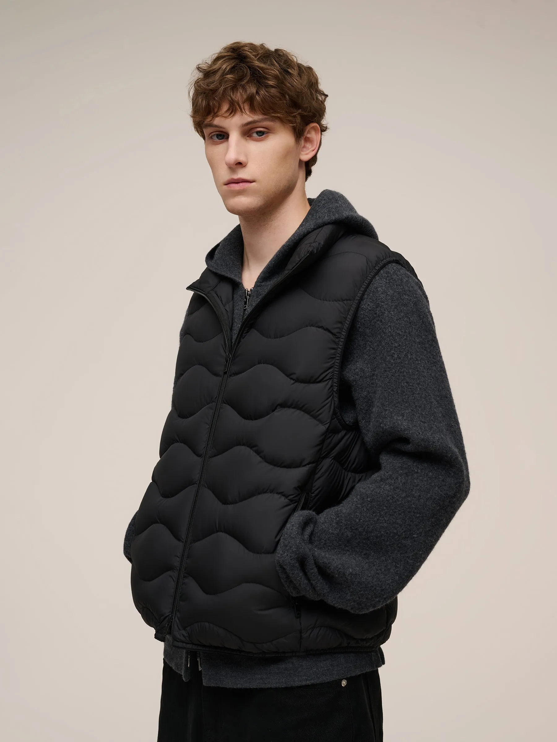 Lightweight Packable Men Goose Down Vest sold by Goelia product image thumbnail 4