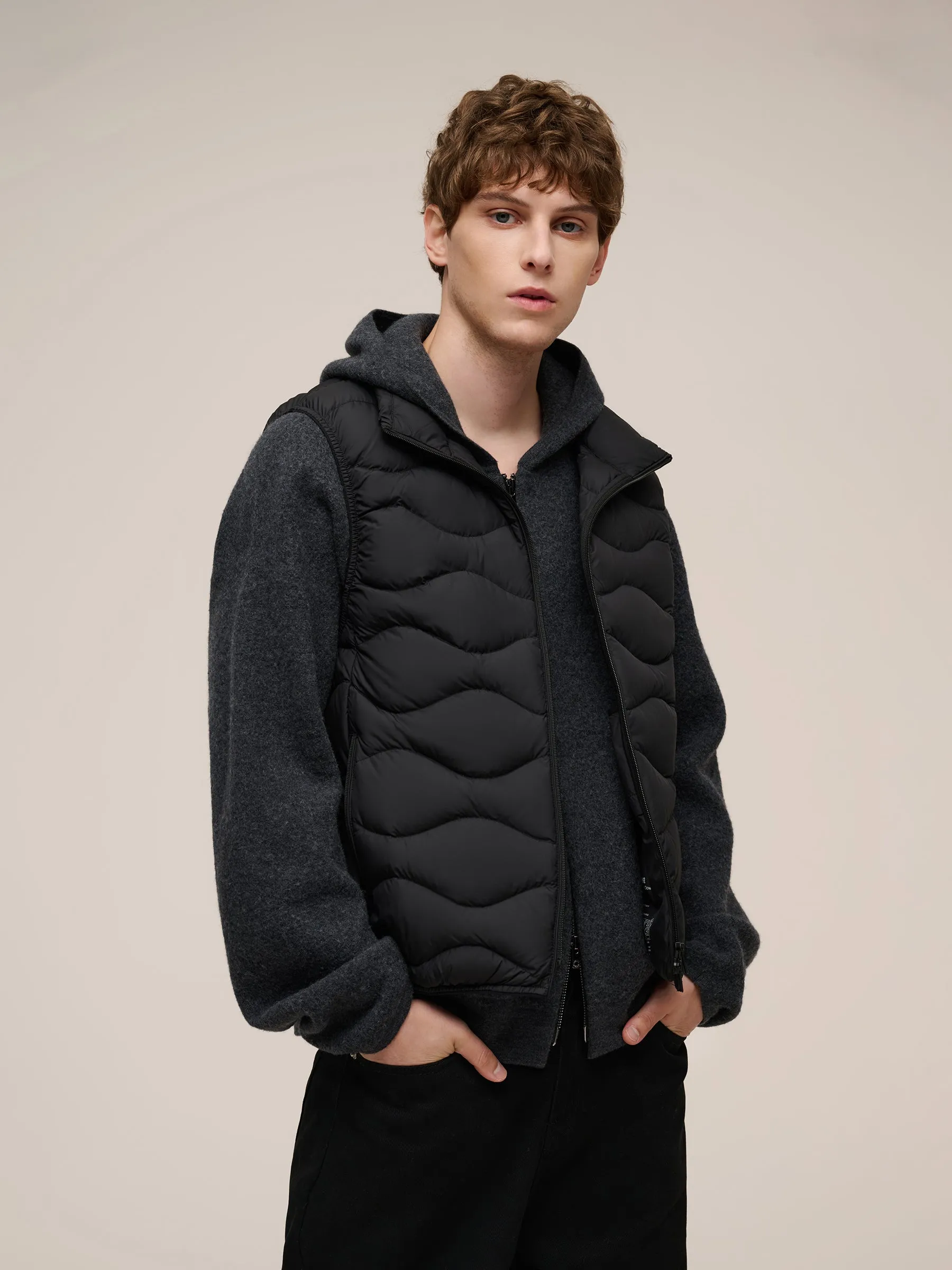 Lightweight Packable Men Goose Down Vest sold by Goelia product image thumbnail 5