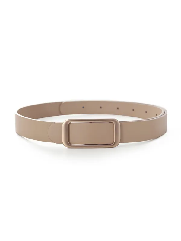 Light Camel Women Leather Belt sold by Goelia