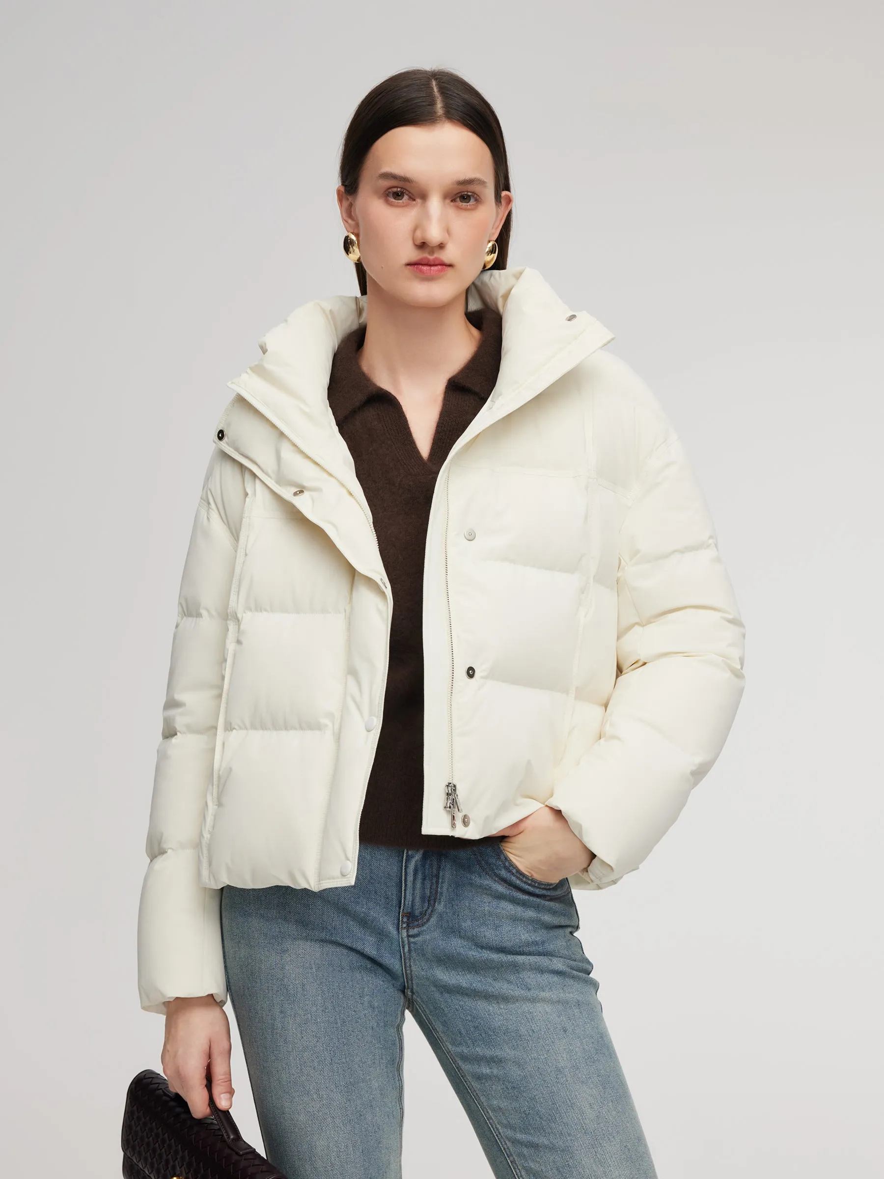 Windproof Hooded Goose Down Jacket sold by Goelia product image thumbnail 3