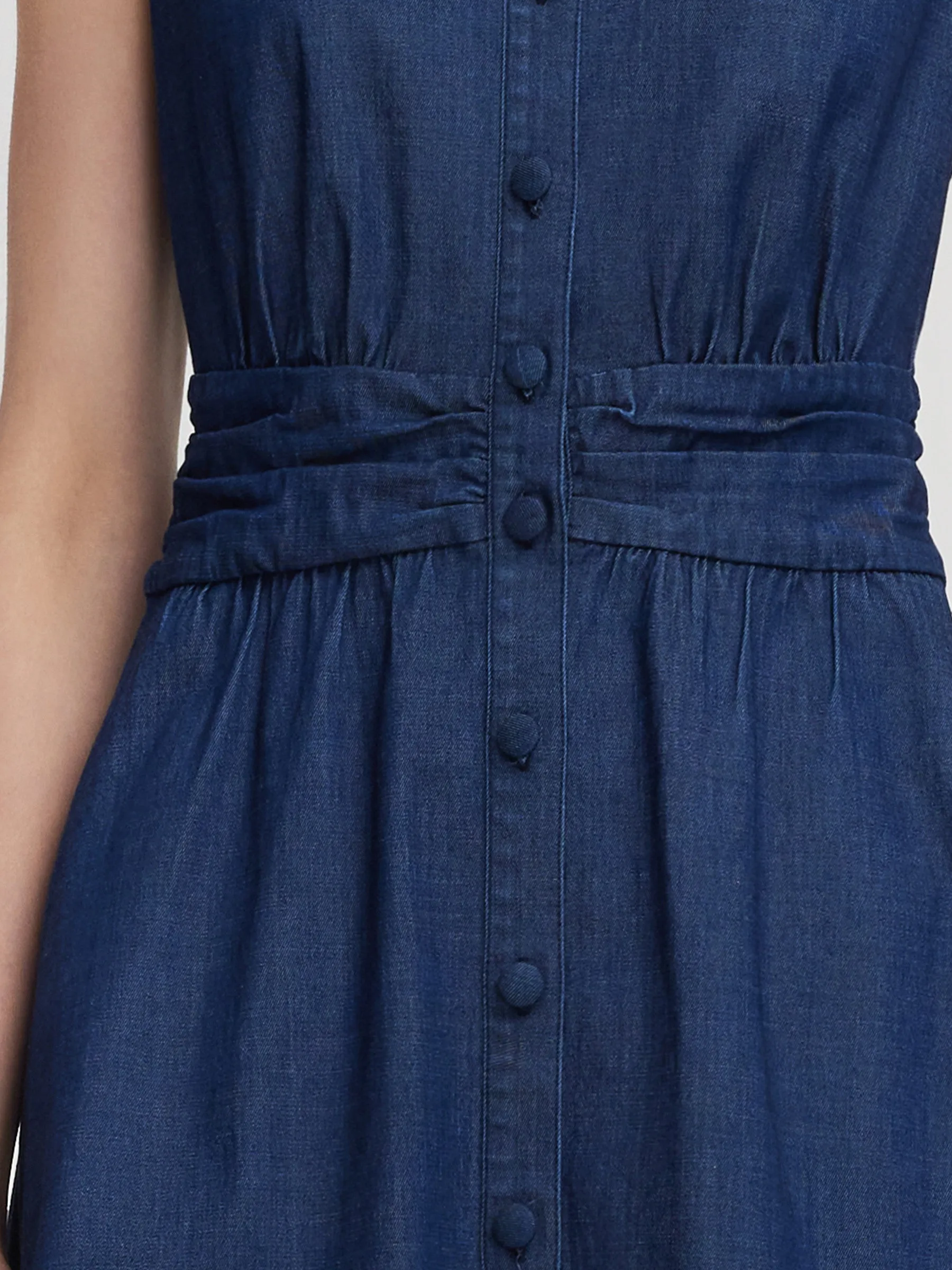 Denim A-Line Sleeveless Women Mini Dress sold by Goelia product image thumbnail 5