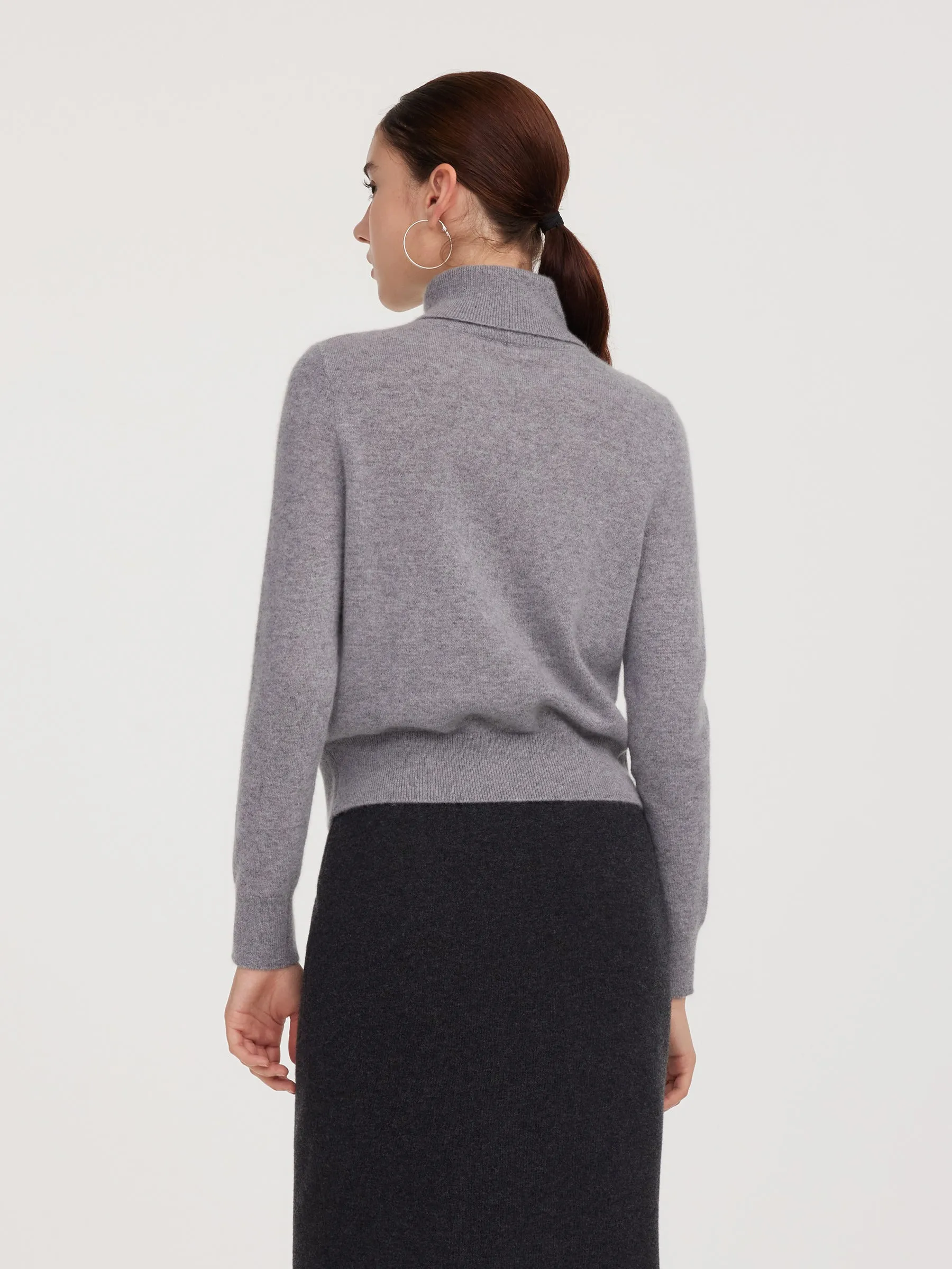 100% Cashmere Folded Collar Women Cardigan sold by Goelia product image thumbnail 5