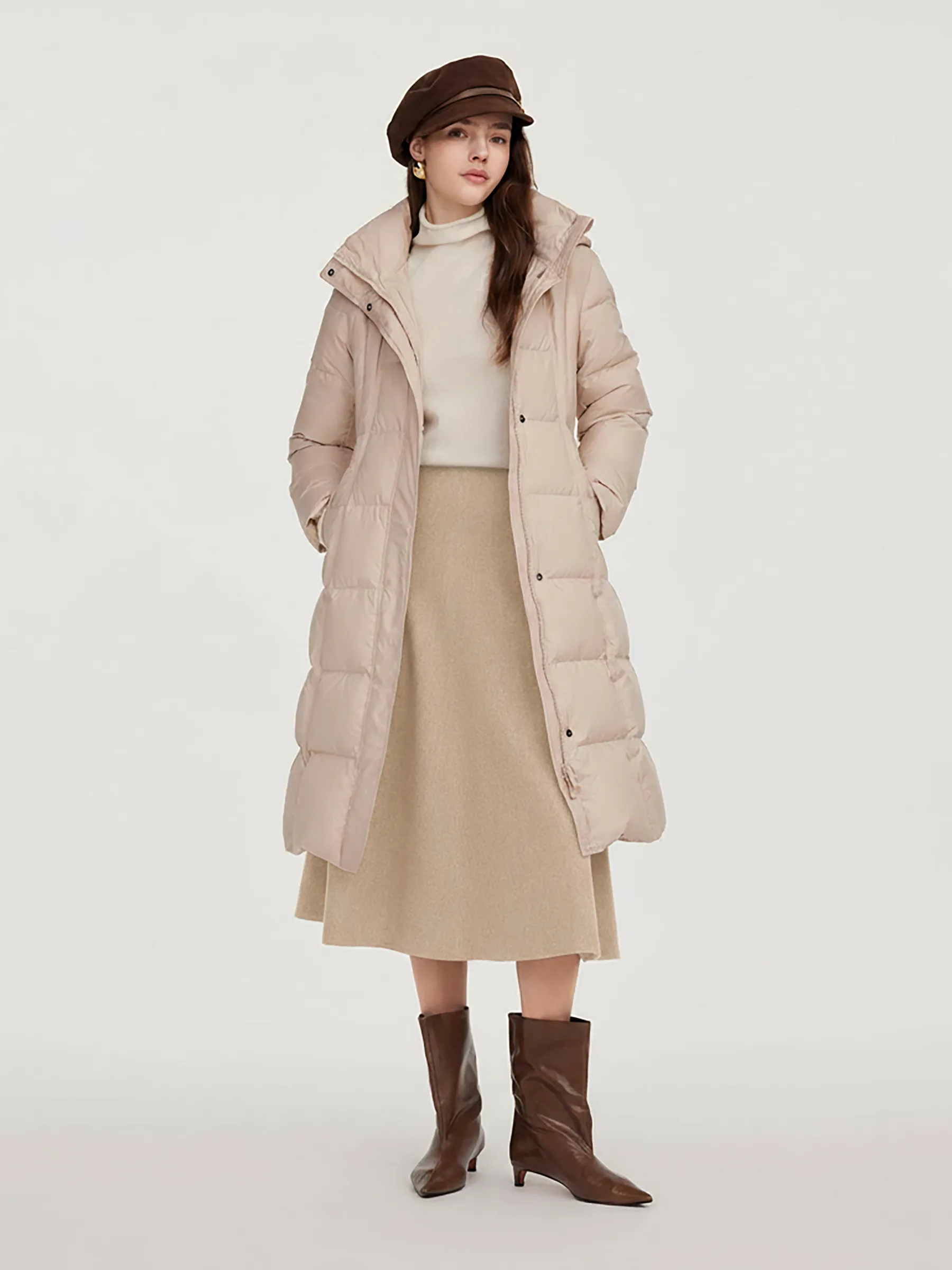 100% Washable Wool Women A-Line Flared Skirt sold by Goelia product image thumbnail 4