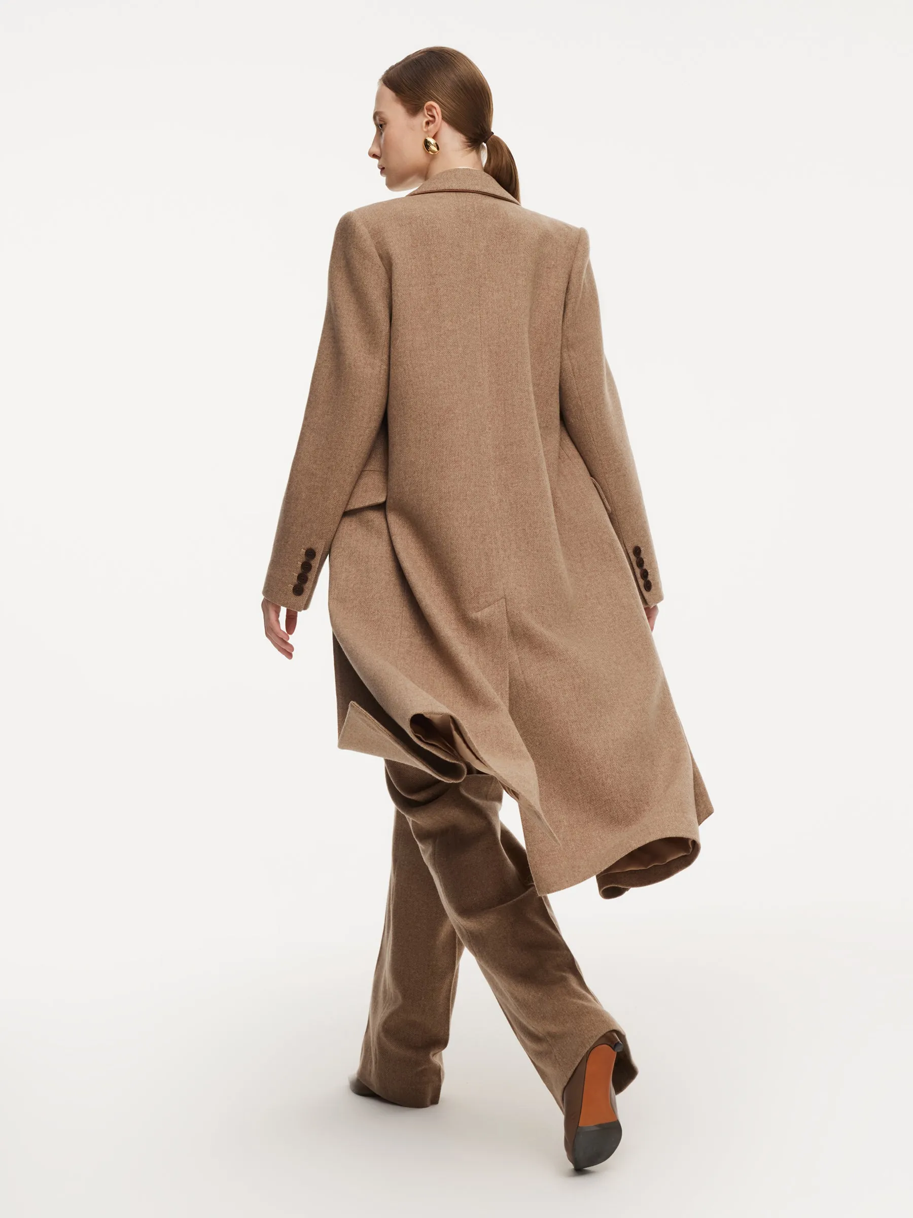 Washable Wool Cashmere Blend Women Overcoat sold by Goelia product image thumbnail 4