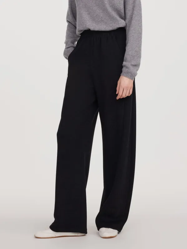 Elastic Waist Women Curved Leg Pants sold by Goelia