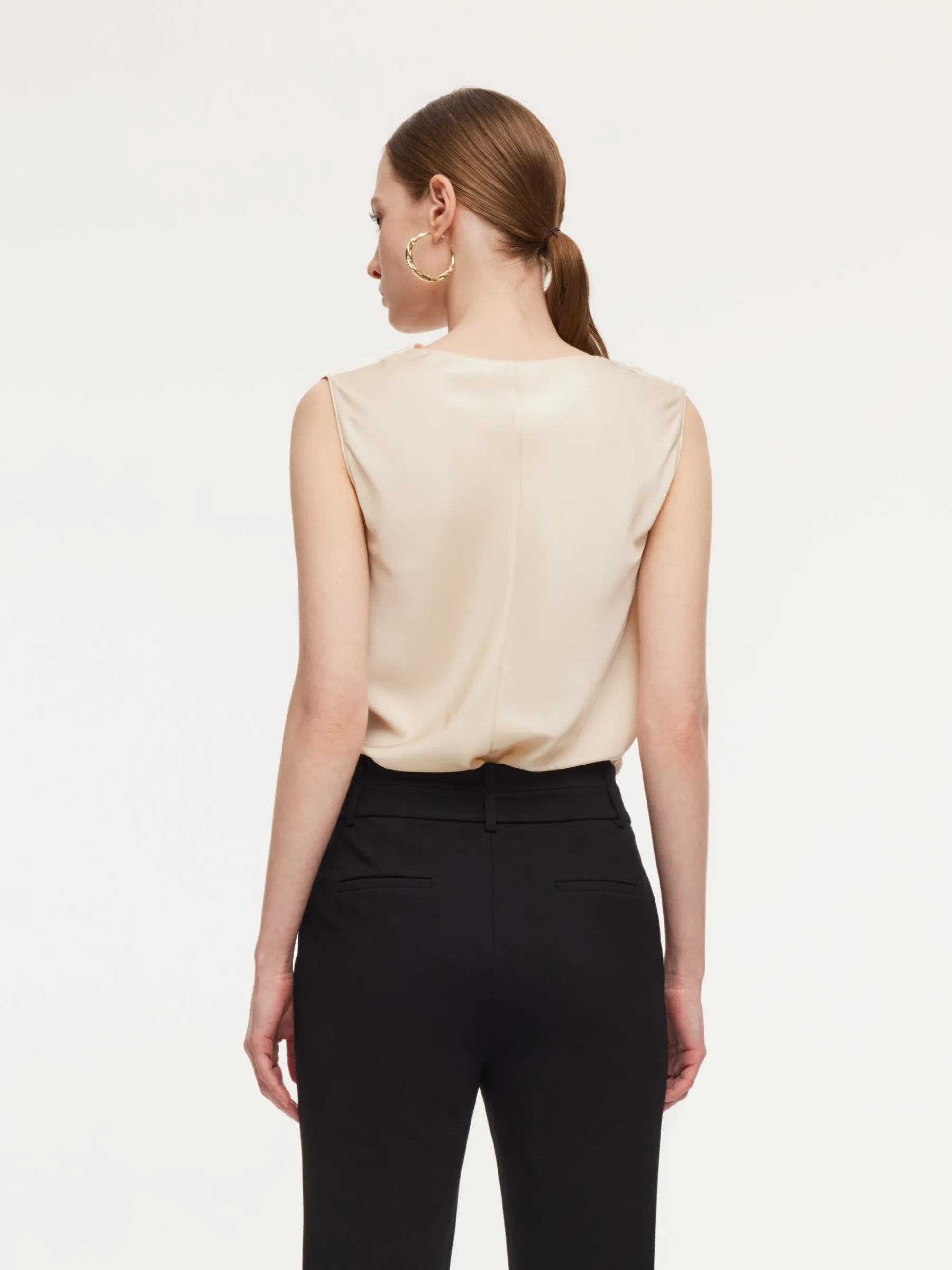 22MM Mulberry Silk Cowl Neck Women Tank Top sold by Goelia product image thumbnail 3