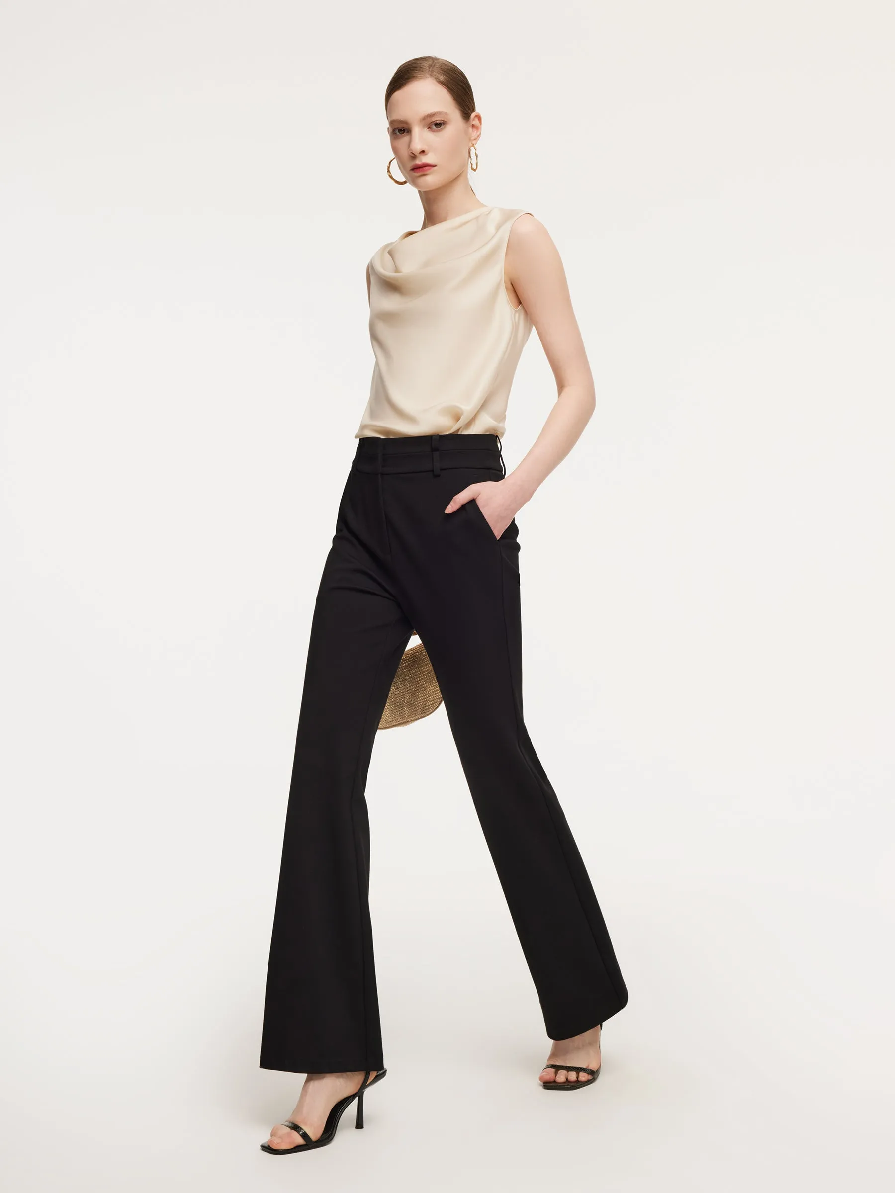 Stretch Slim Fit Women Flared Pants sold by Goelia product image thumbnail 5