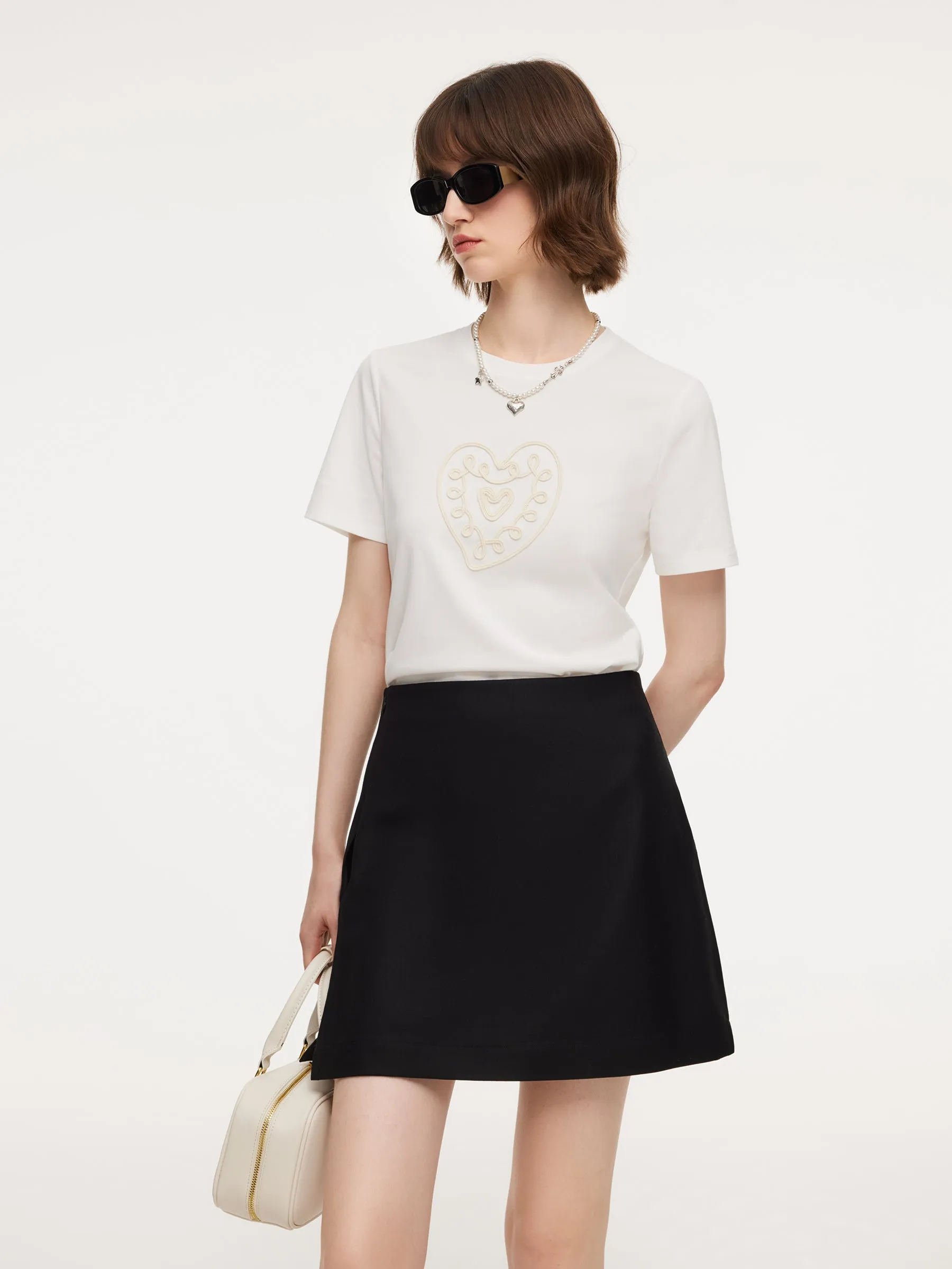 100% Worsted Wool Side Slit Women Culotte Skirt sold by Goelia product image thumbnail 5