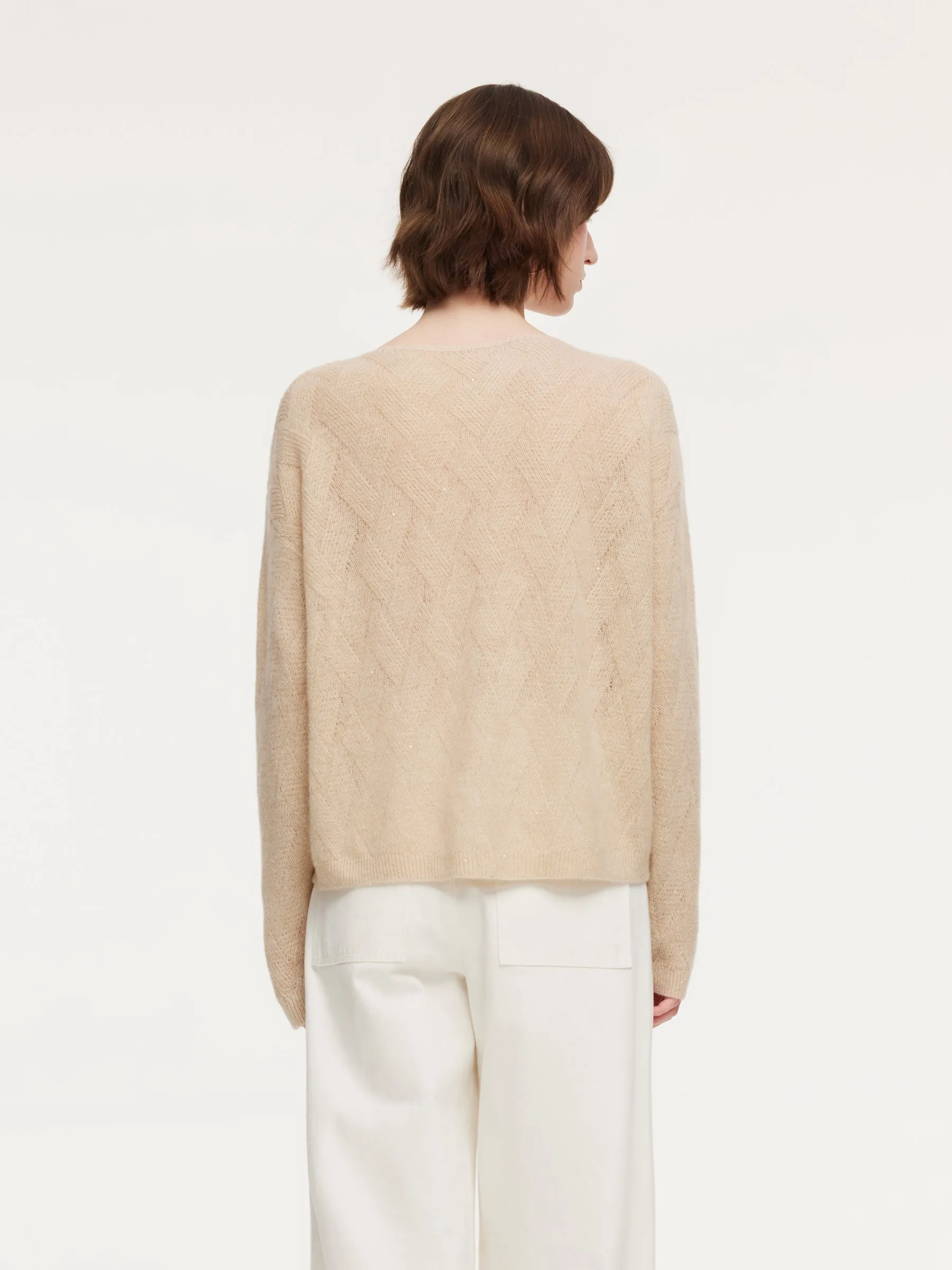 Cashmere Boat Neck Loose Fit Women Sweater sold by Goelia product image thumbnail 3