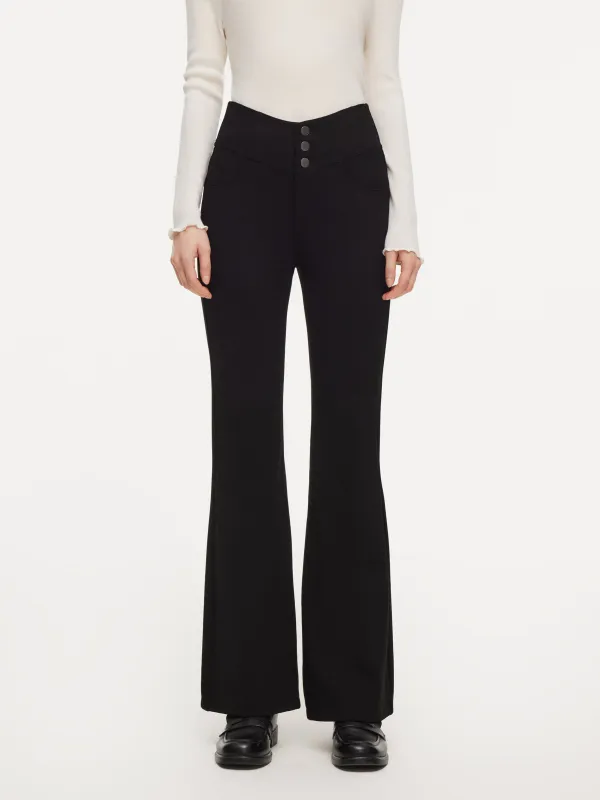 High-Waisted Women Micro-Flared Jeans sold by Goelia